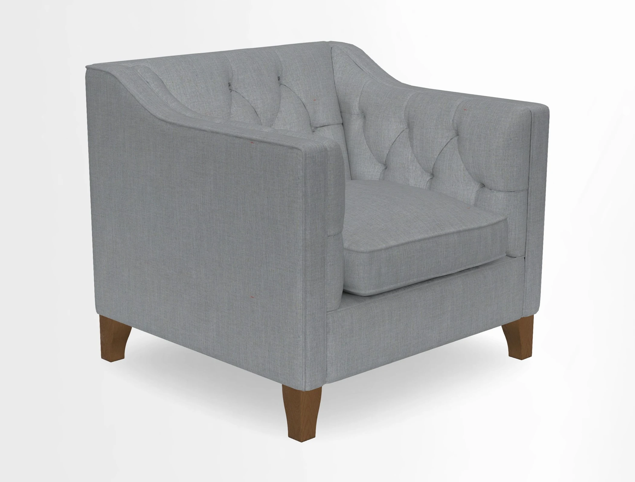 Haresfield Dipped Arm Chair in Two Tone Plain Biscuit