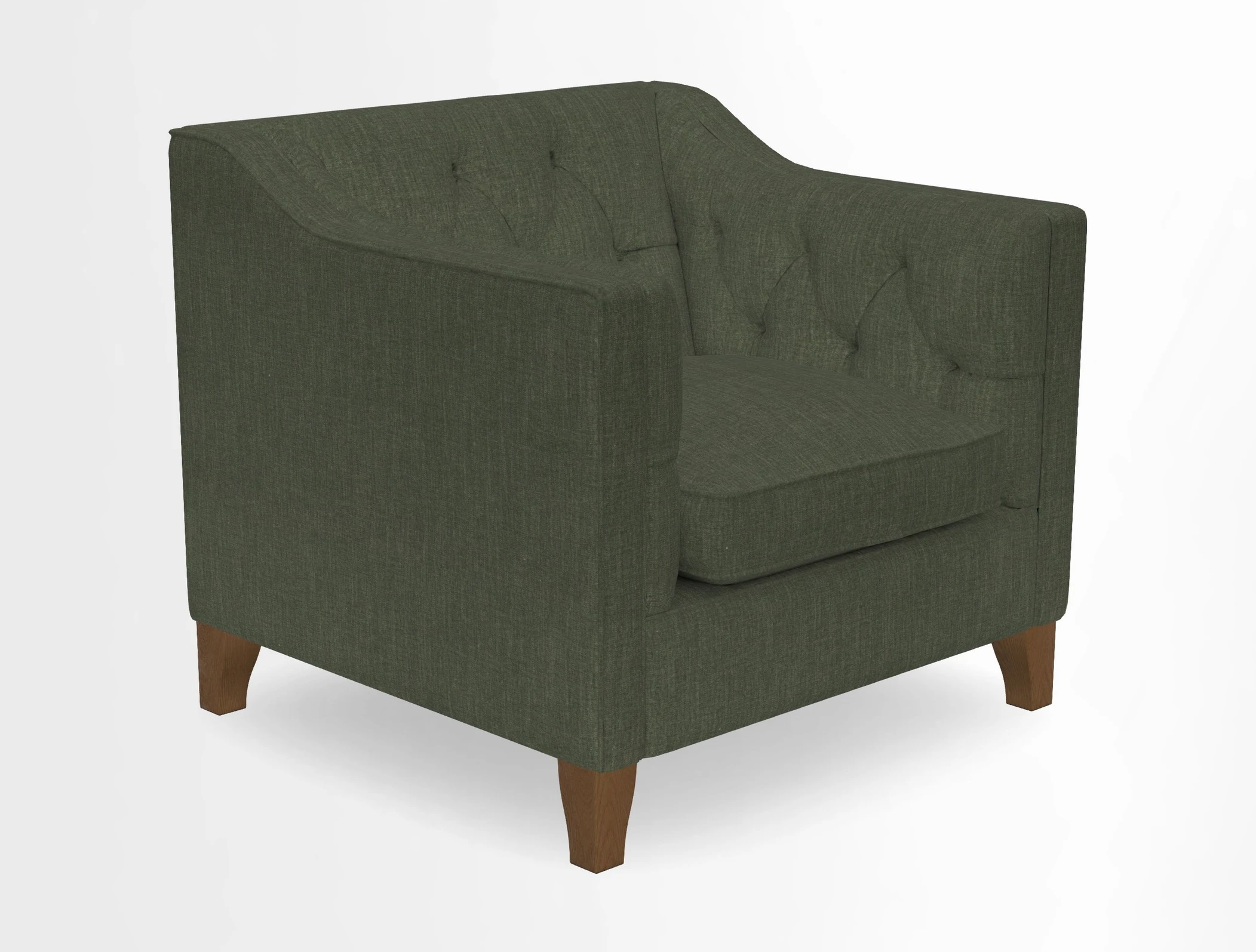Haresfield Dipped Arm Chair in Two Tone Plain Biscuit