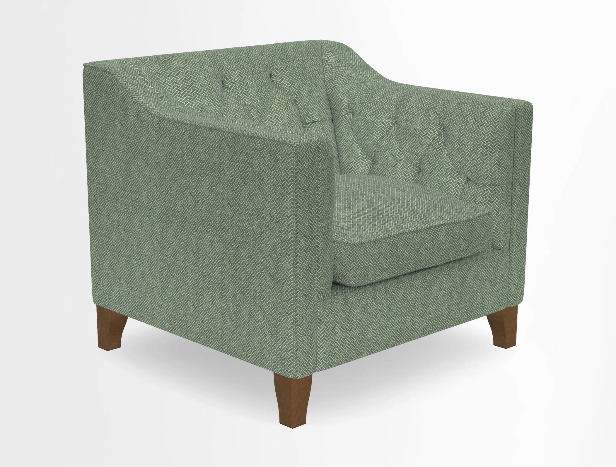 Haresfield Dipped Arm Chair in Two Tone Plain Biscuit