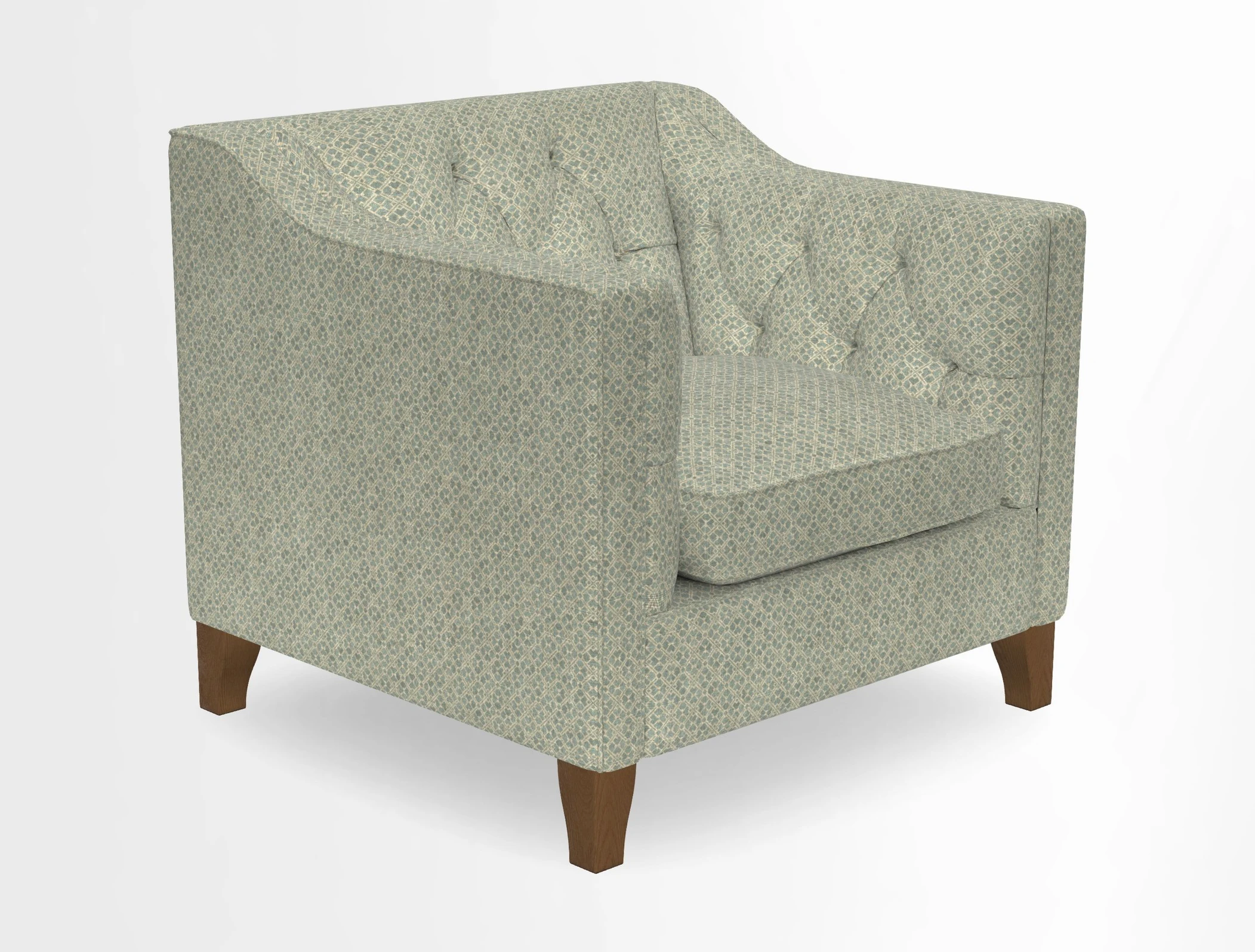Haresfield Dipped Arm Chair in Two Tone Plain Biscuit