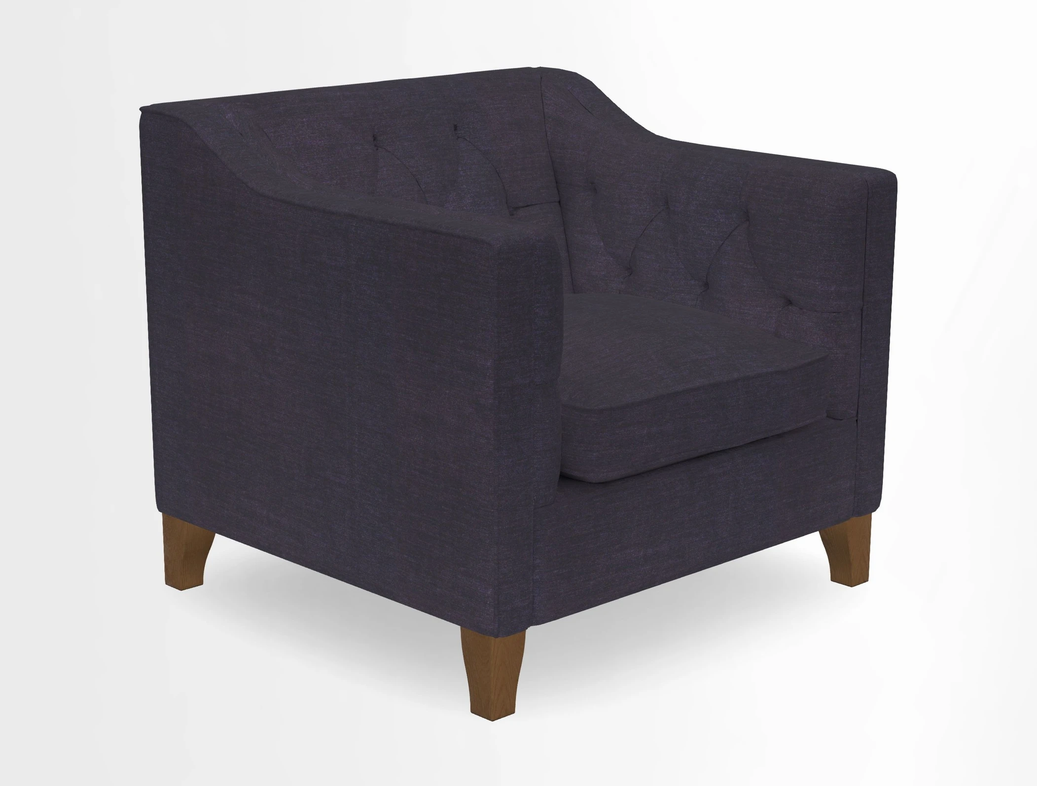 Haresfield Dipped Arm Chair in Two Tone Plain Biscuit