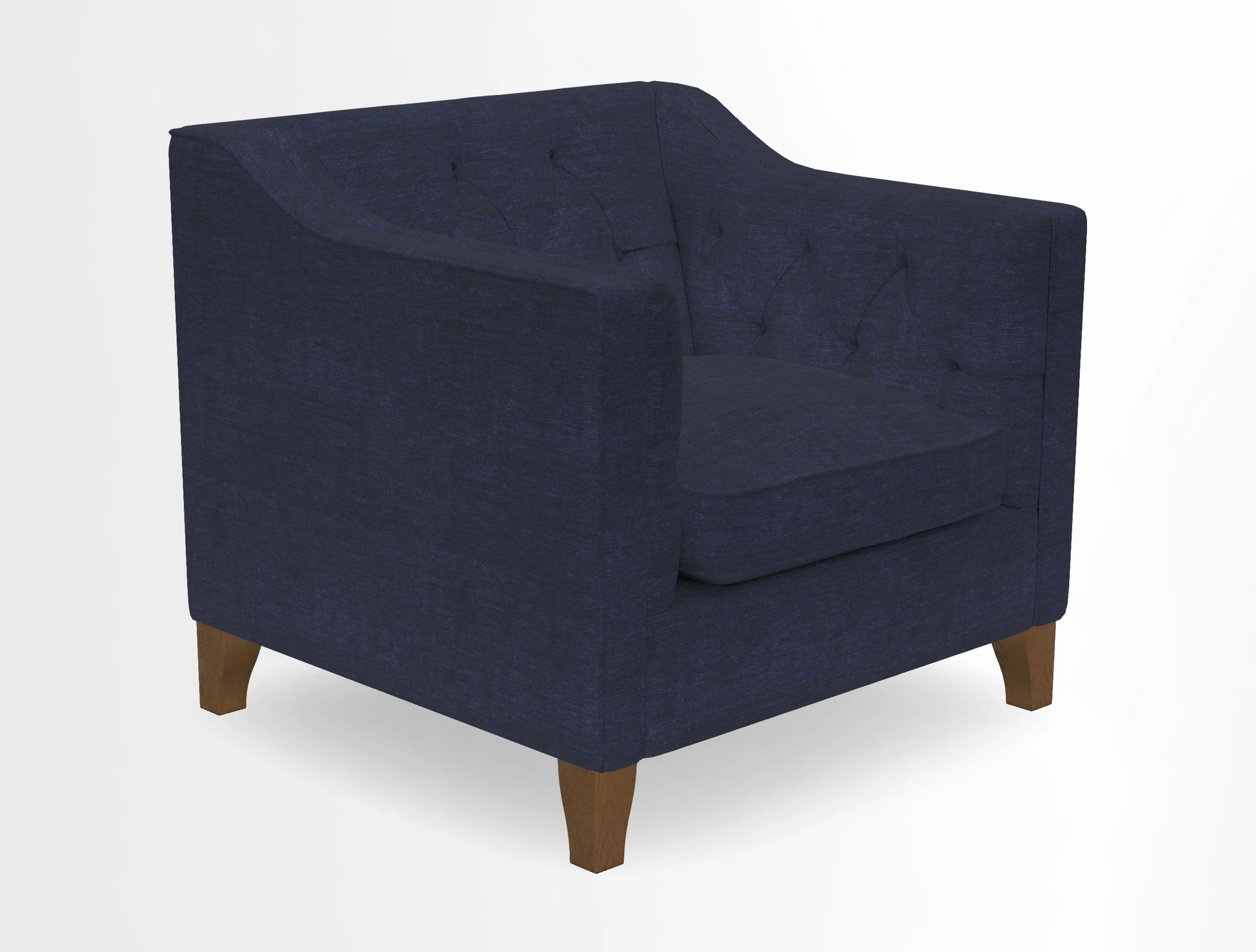 Haresfield Dipped Arm Chair in Two Tone Plain Biscuit