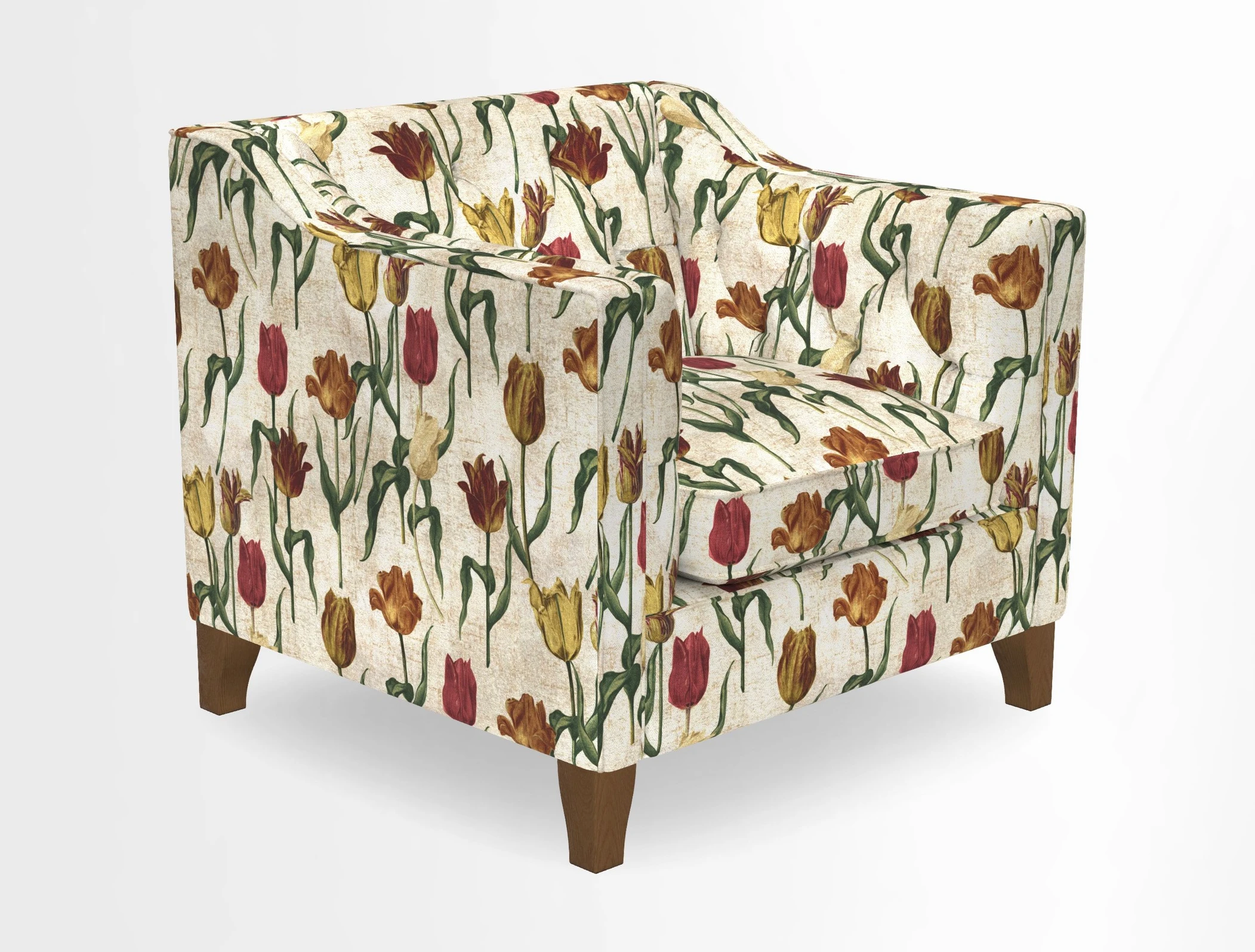Haresfield Dipped Arm Chair in Two Tone Plain Biscuit
