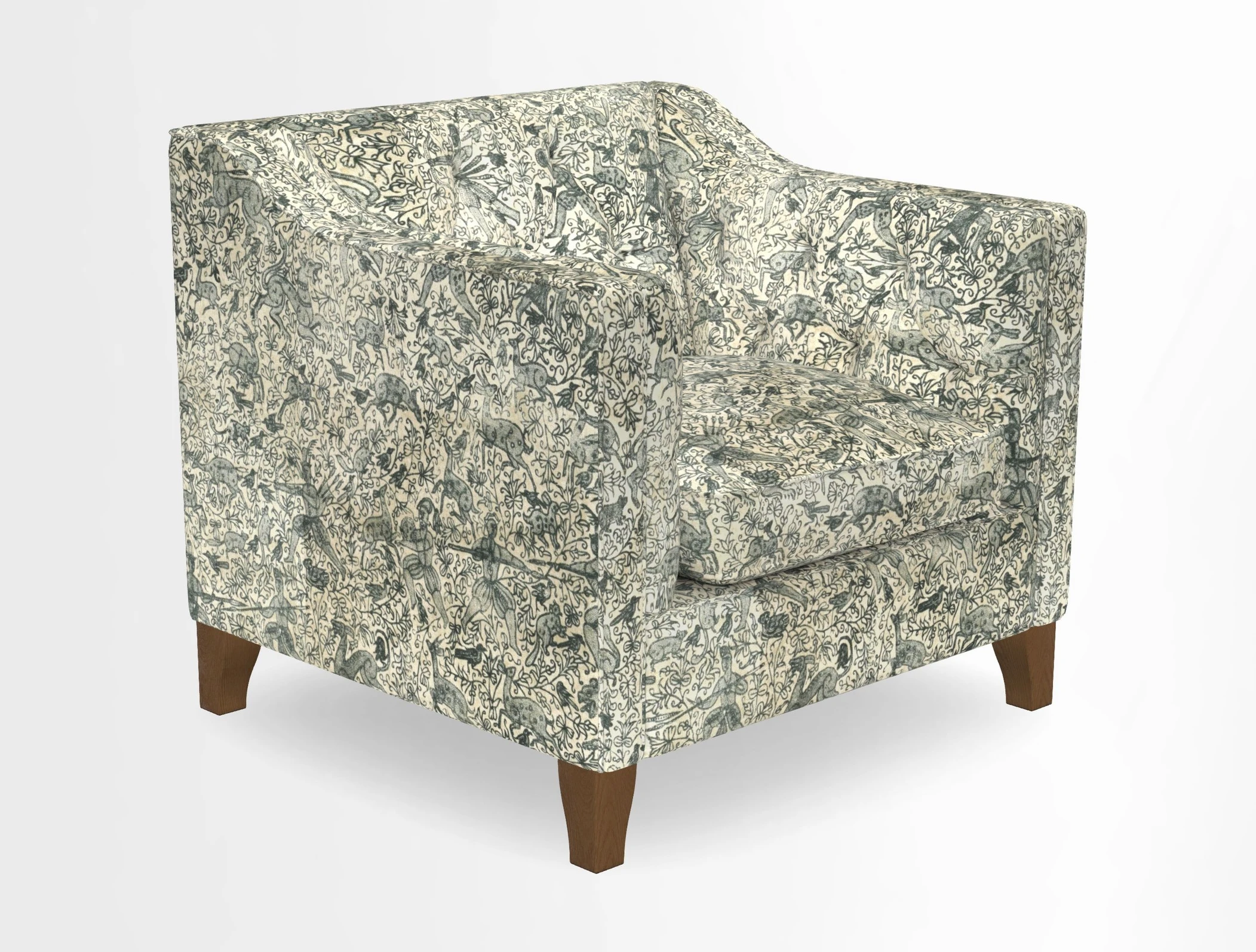 Haresfield Dipped Arm Chair in Two Tone Plain Biscuit