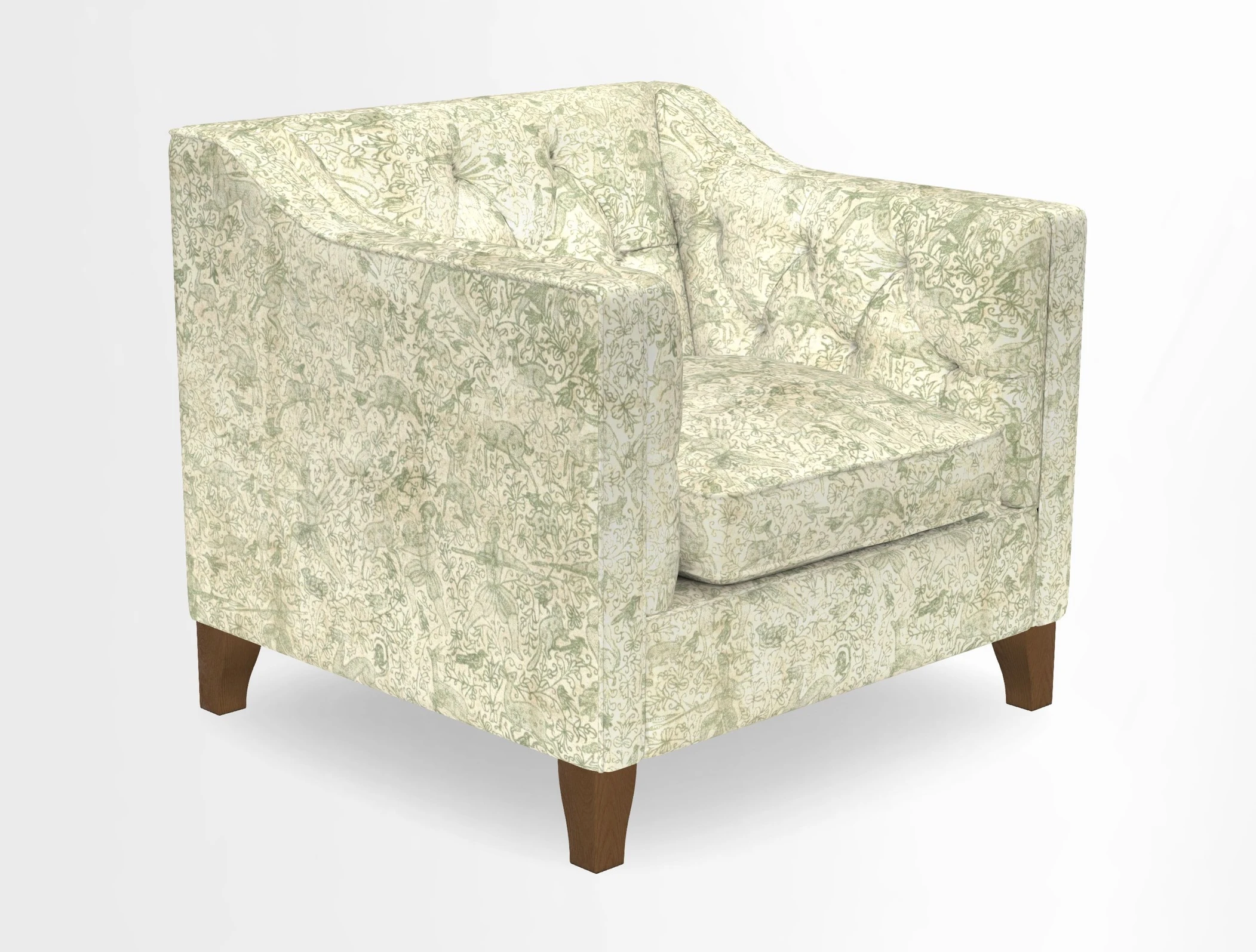 Haresfield Dipped Arm Chair in Two Tone Plain Biscuit