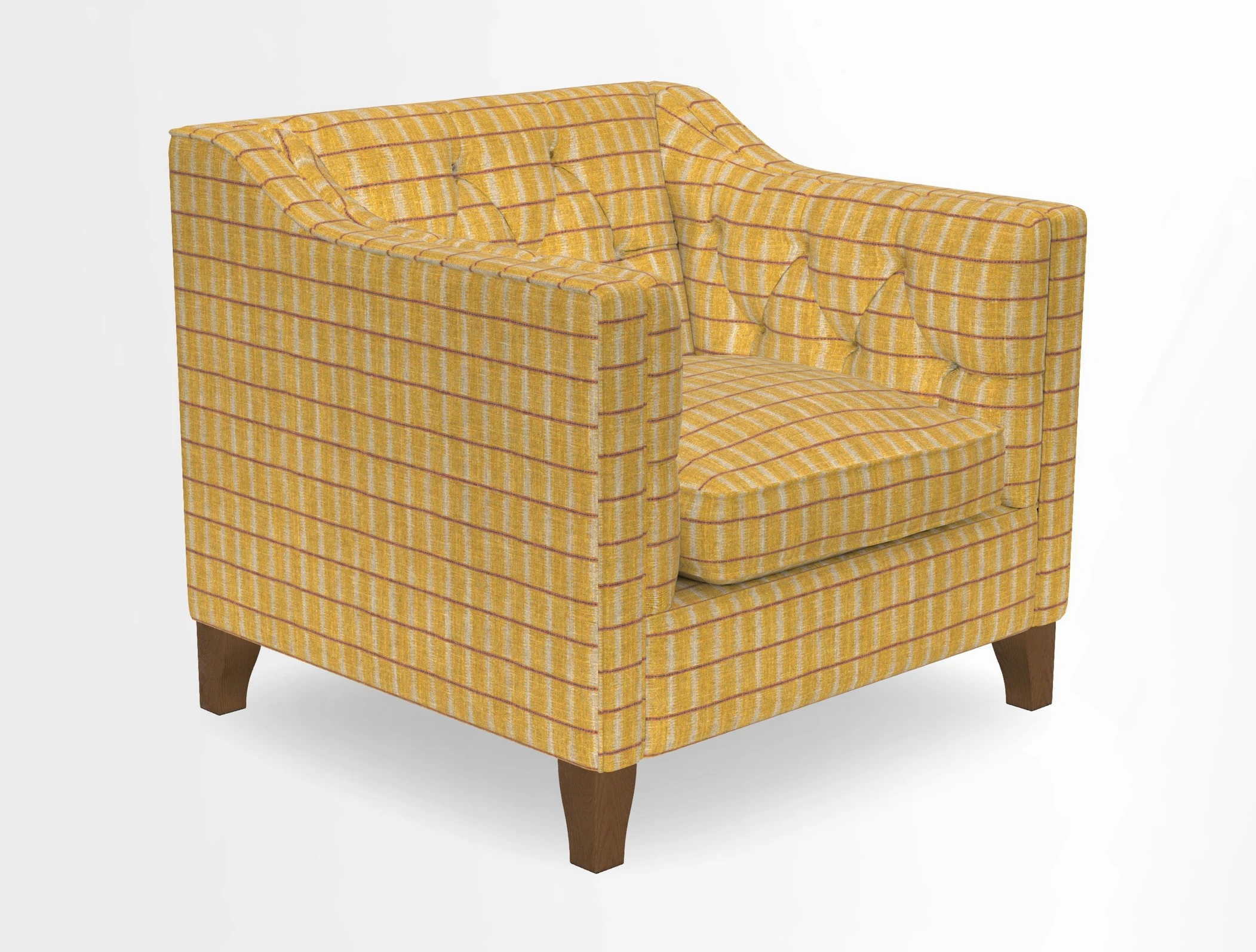 Haresfield Dipped Arm Chair in Two Tone Plain Biscuit