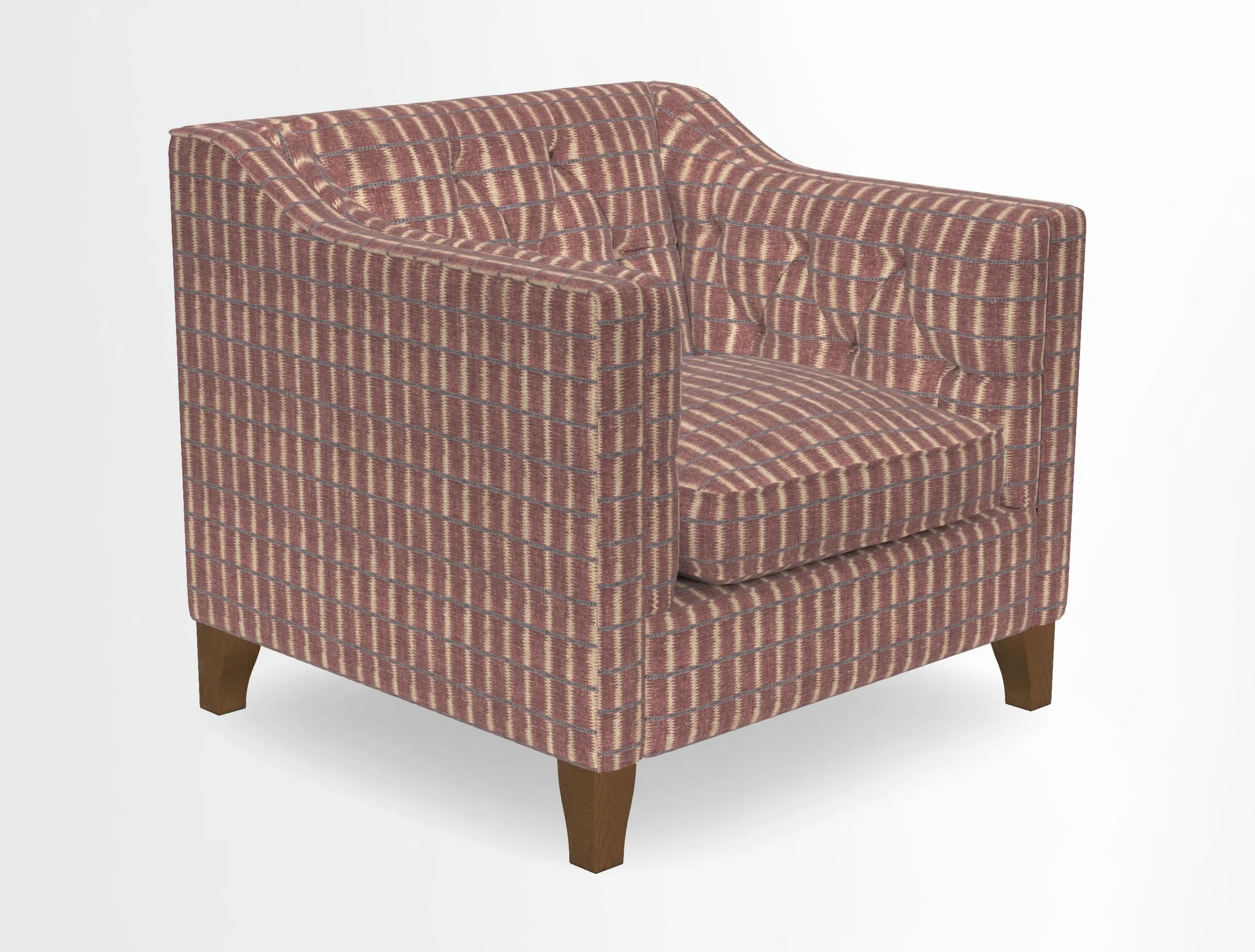 Haresfield Dipped Arm Chair in Two Tone Plain Biscuit