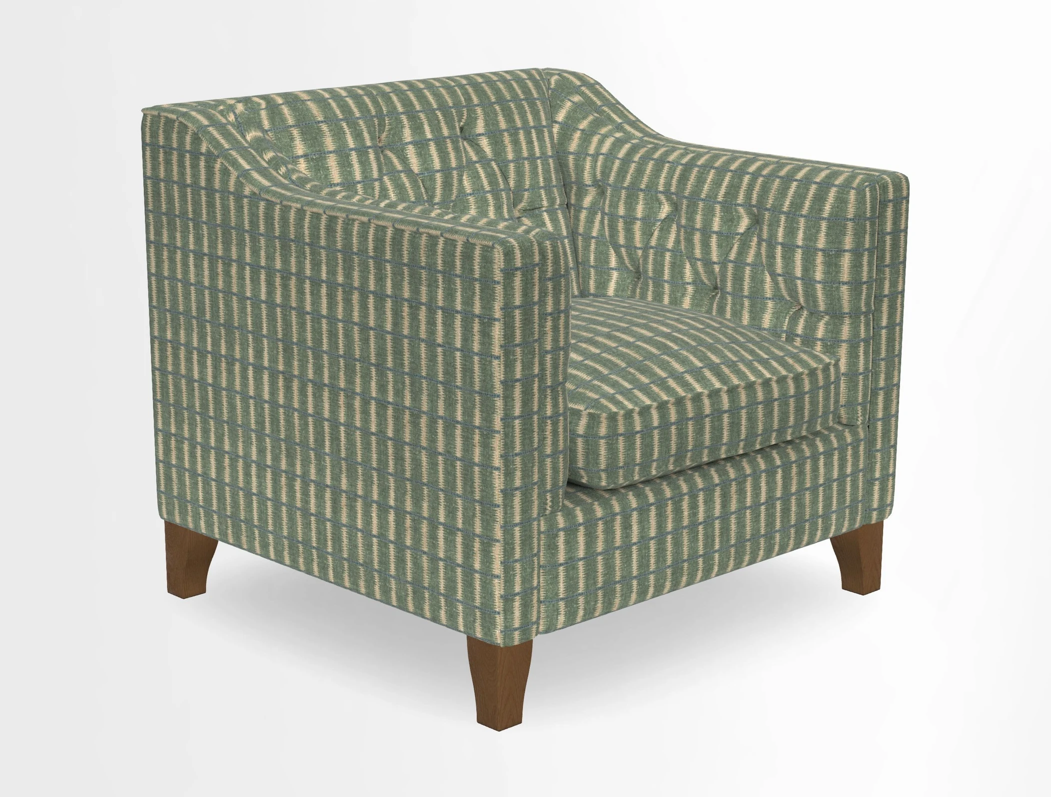Haresfield Dipped Arm Chair in Two Tone Plain Biscuit
