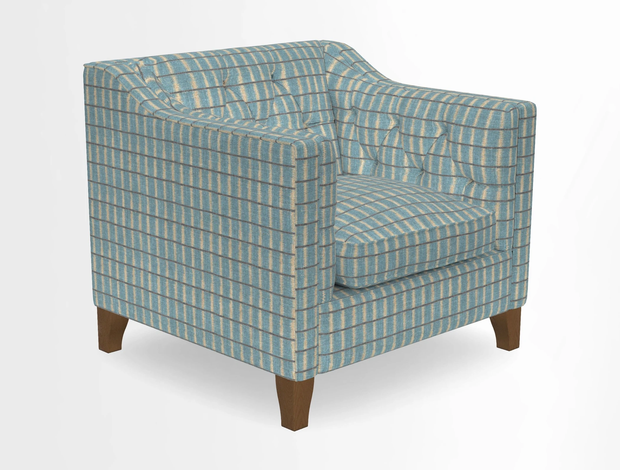 Haresfield Dipped Arm Chair in Two Tone Plain Biscuit