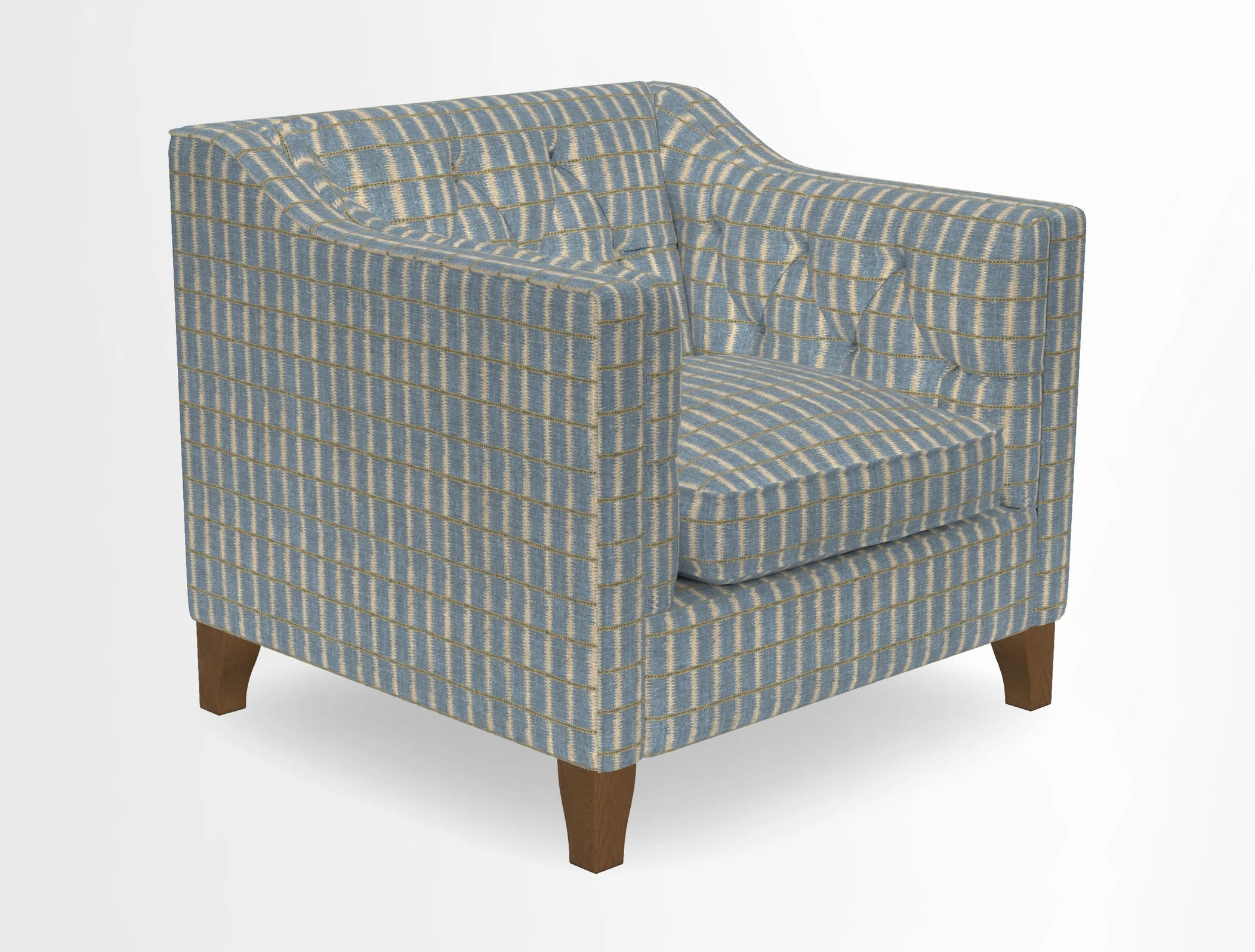 Haresfield Dipped Arm Chair in Two Tone Plain Biscuit