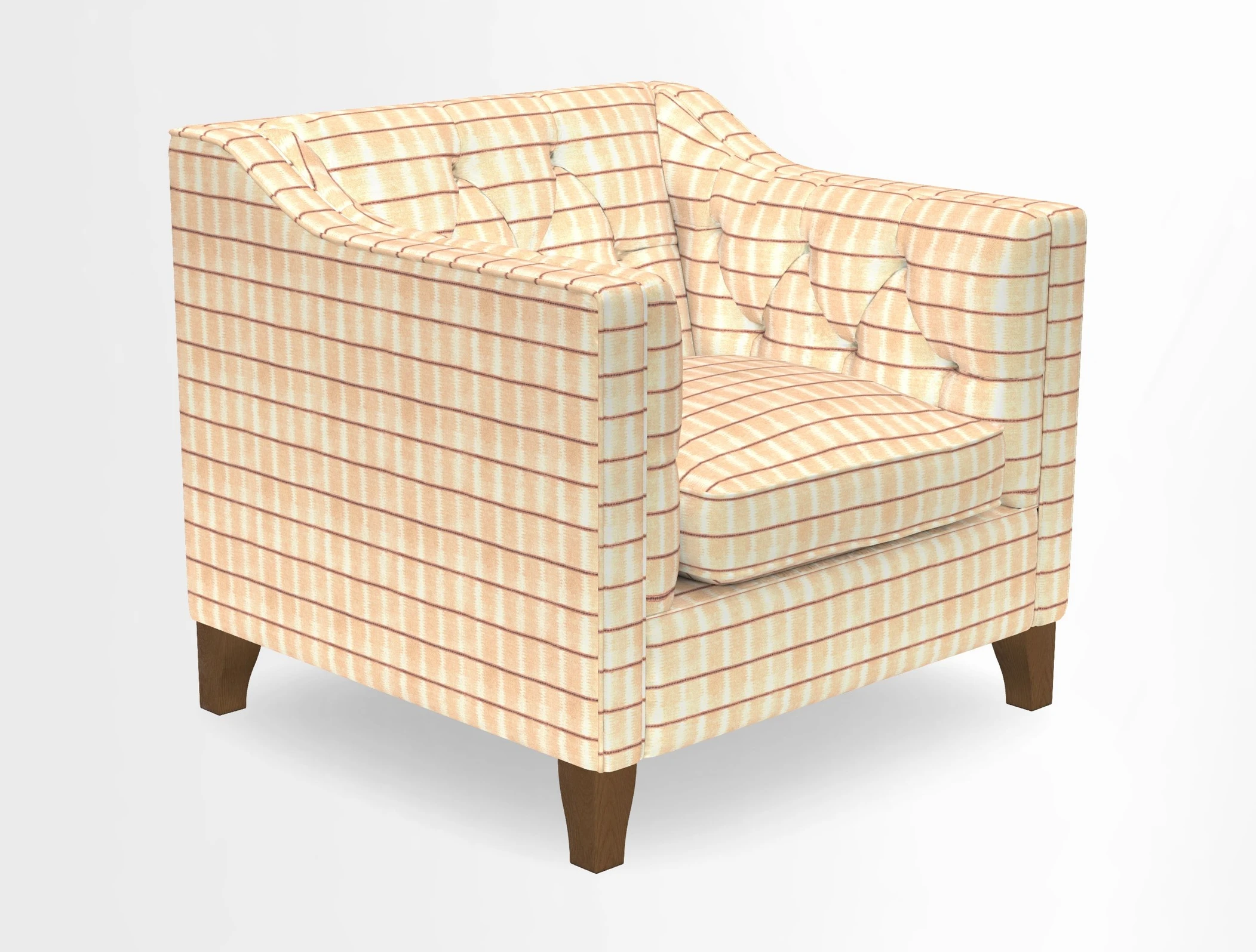 Haresfield Dipped Arm Chair in Two Tone Plain Biscuit