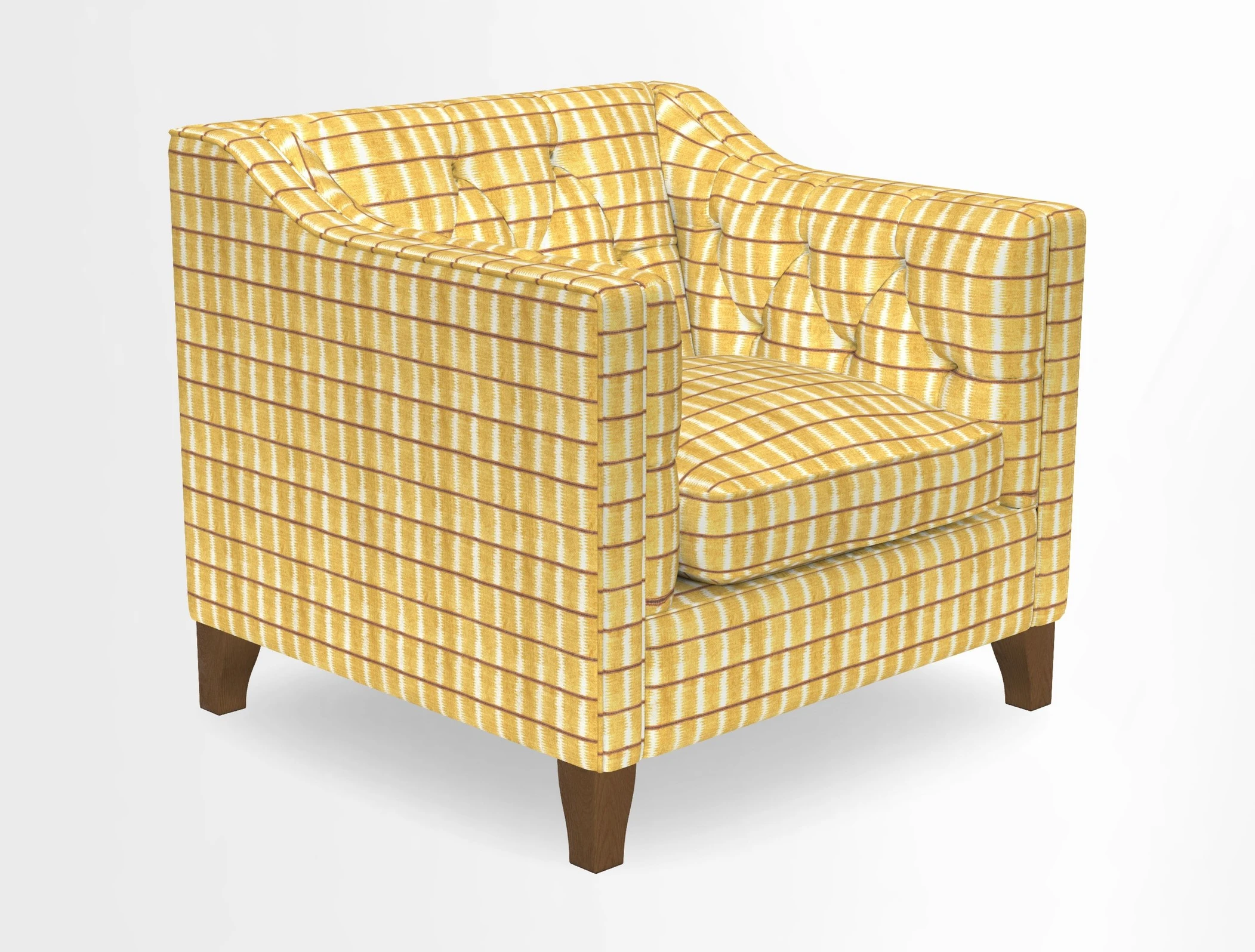 Haresfield Dipped Arm Chair in Two Tone Plain Biscuit
