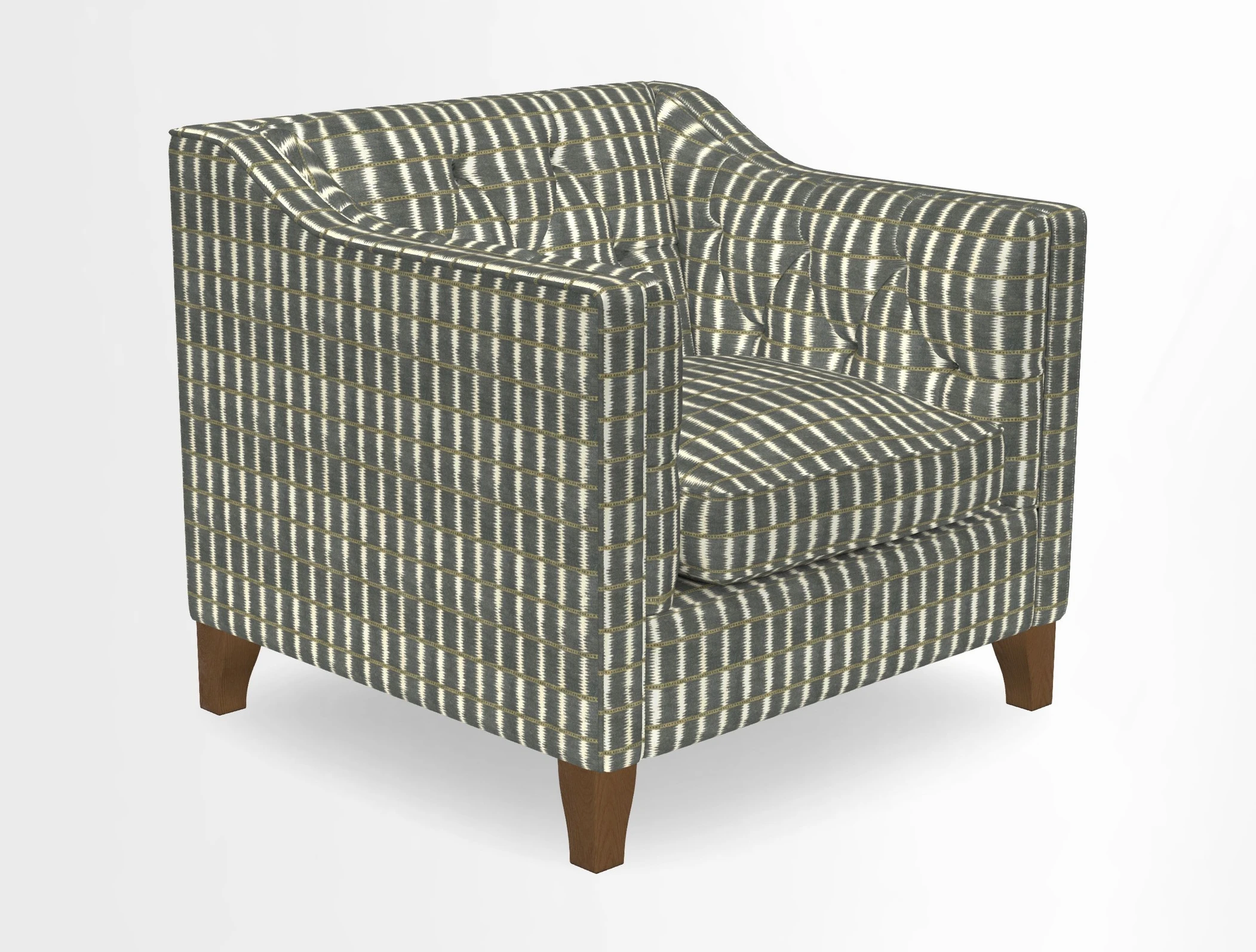 Haresfield Dipped Arm Chair in Two Tone Plain Biscuit