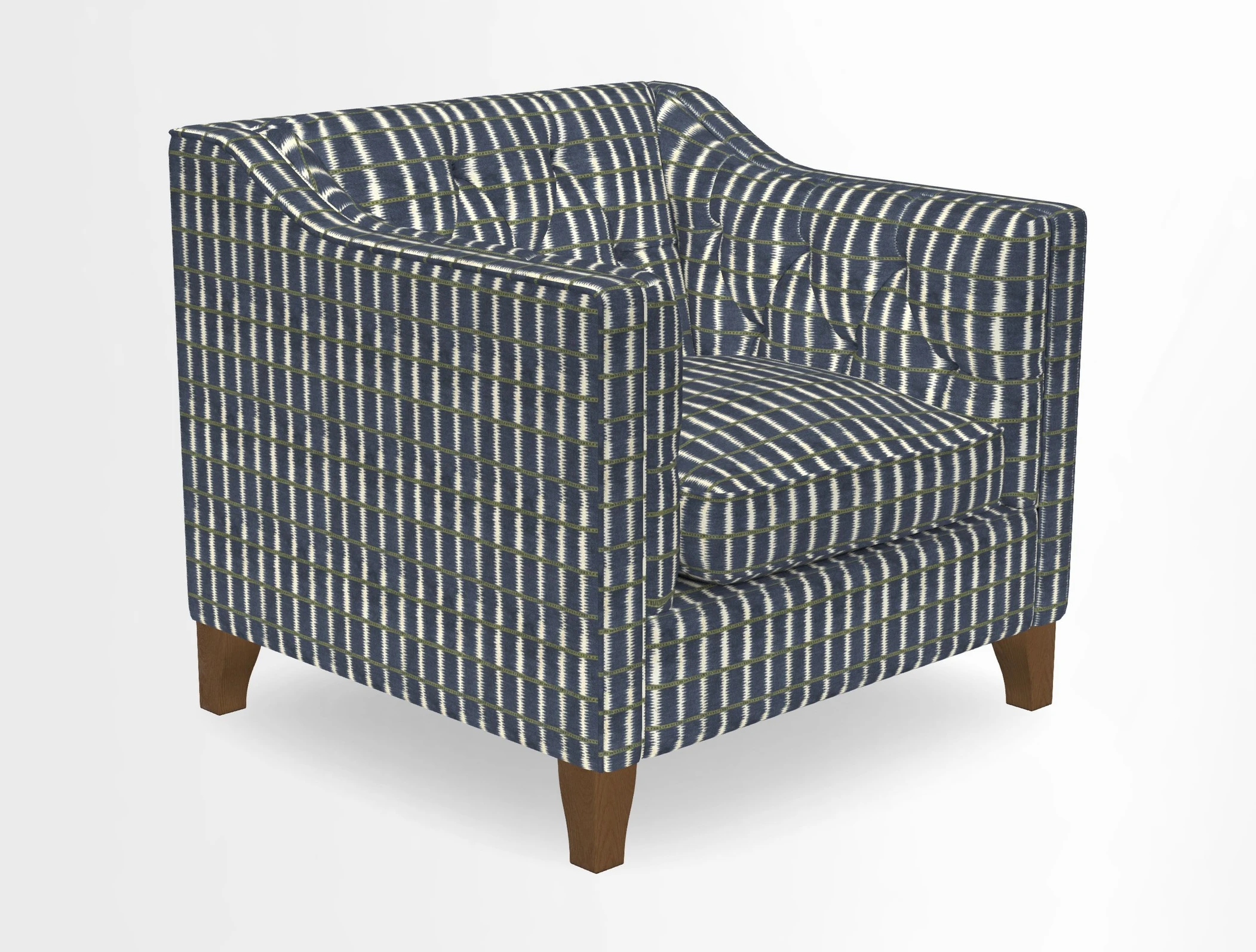 Haresfield Dipped Arm Chair in Two Tone Plain Biscuit