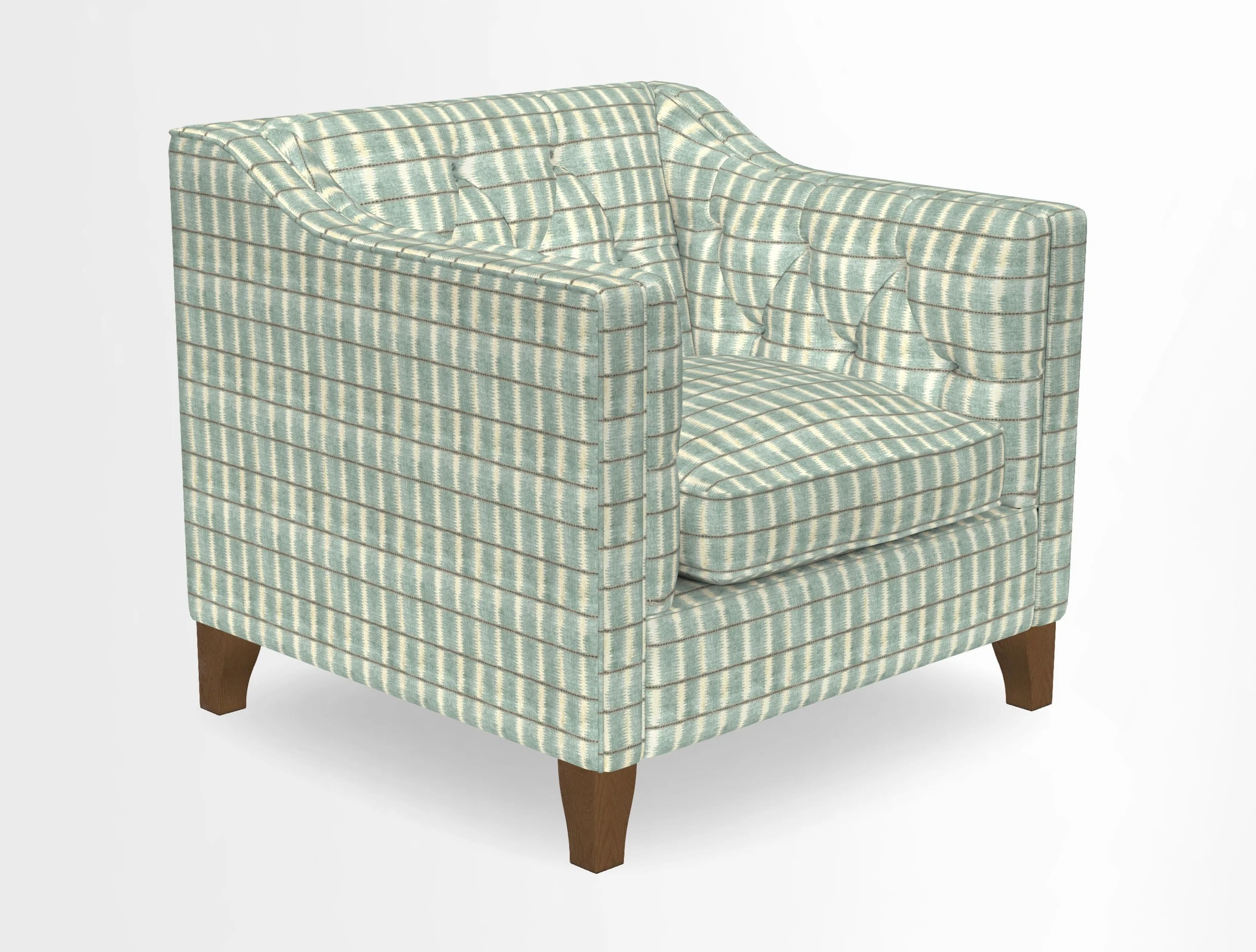 Haresfield Dipped Arm Chair in Two Tone Plain Biscuit