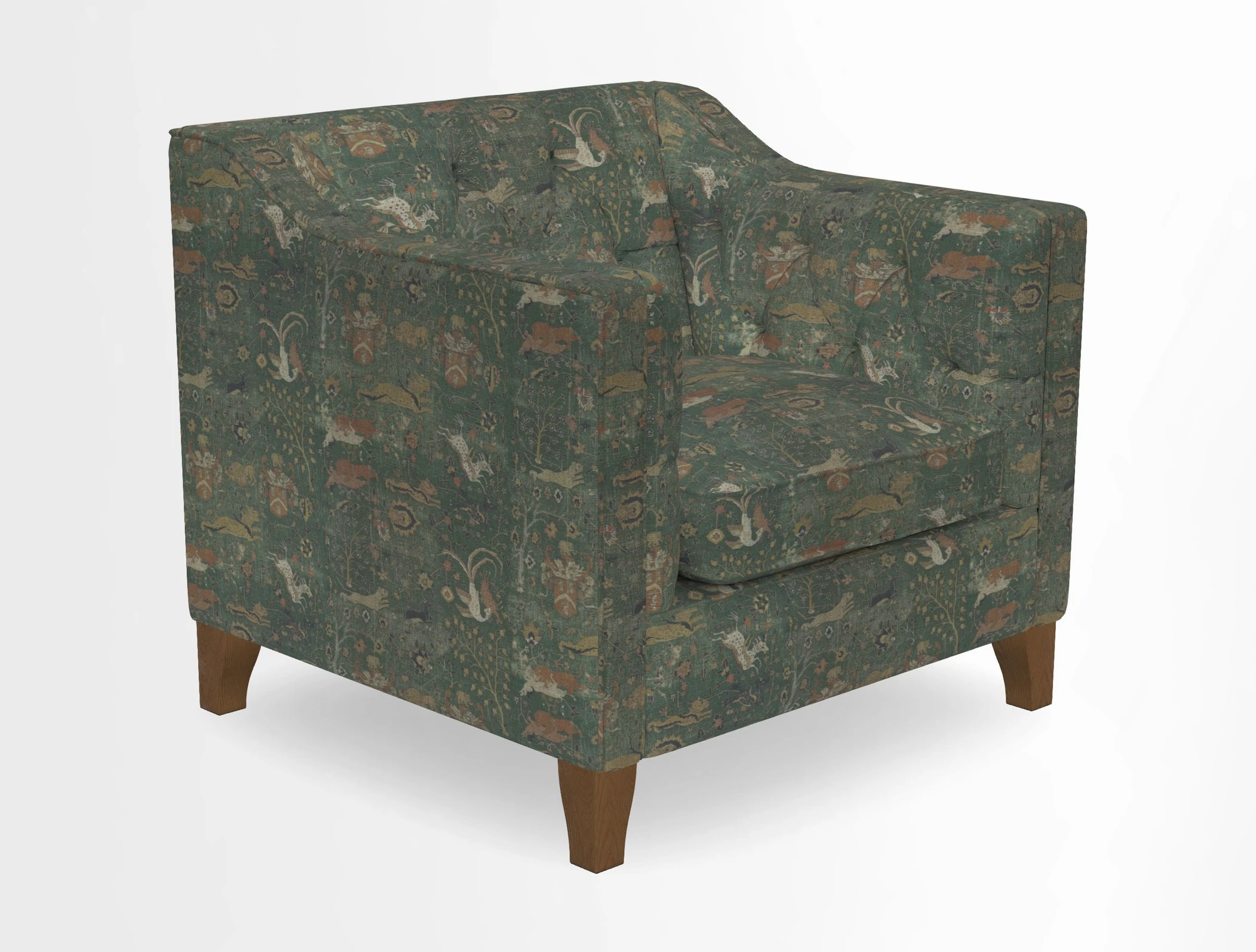 Haresfield Dipped Arm Chair in Two Tone Plain Biscuit