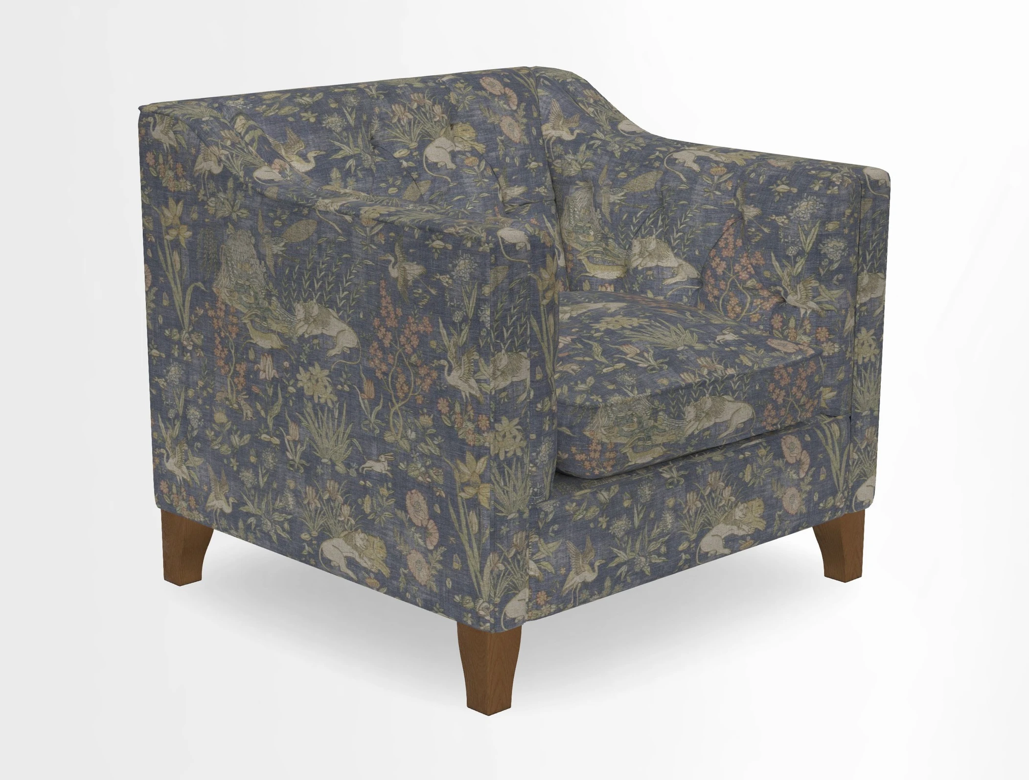 Haresfield Dipped Arm Chair in Two Tone Plain Biscuit