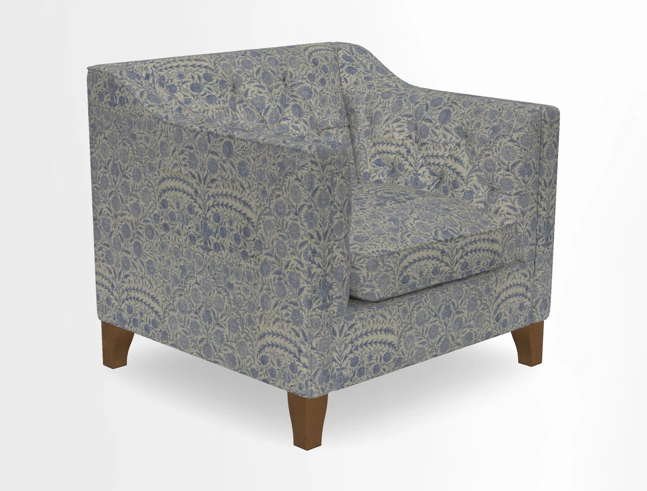 Haresfield Dipped Arm Chair in Two Tone Plain Biscuit