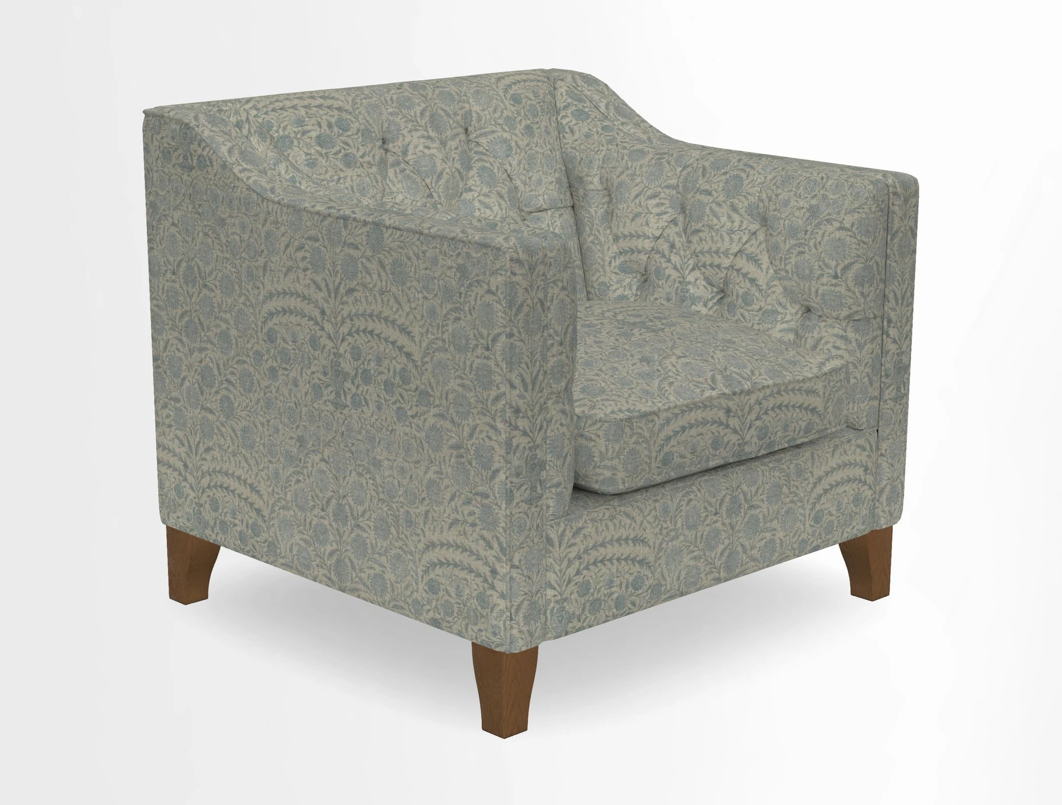 Haresfield Dipped Arm Chair in Two Tone Plain Biscuit