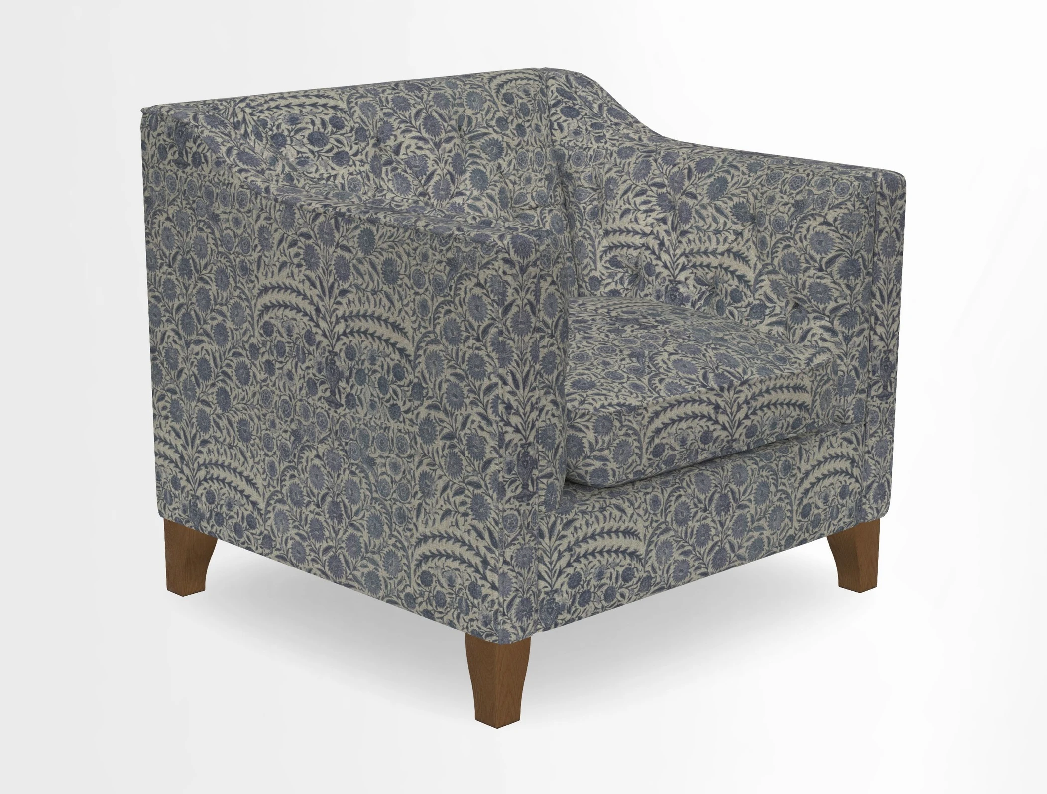 Haresfield Dipped Arm Chair in Two Tone Plain Biscuit