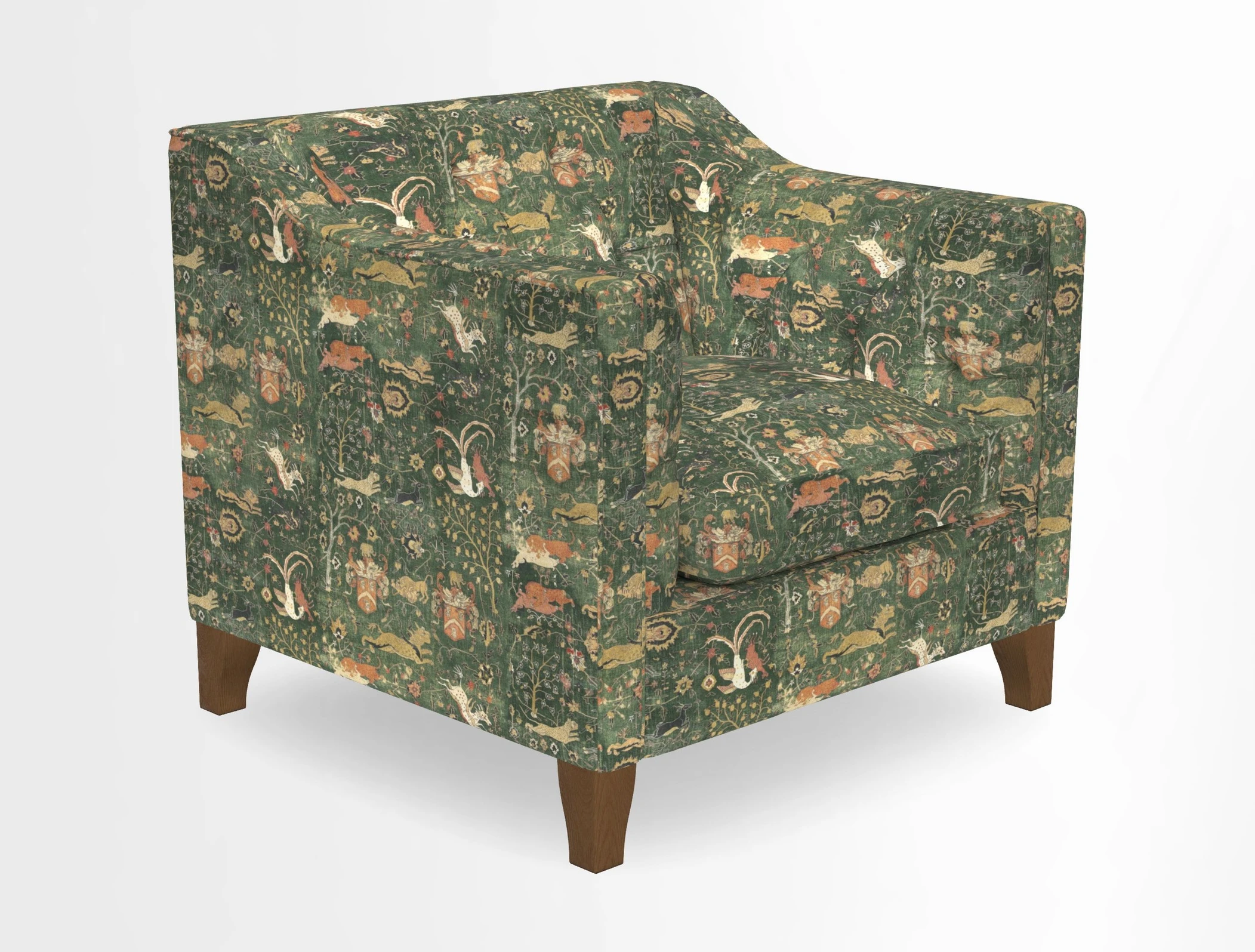 Haresfield Dipped Arm Chair in Two Tone Plain Biscuit