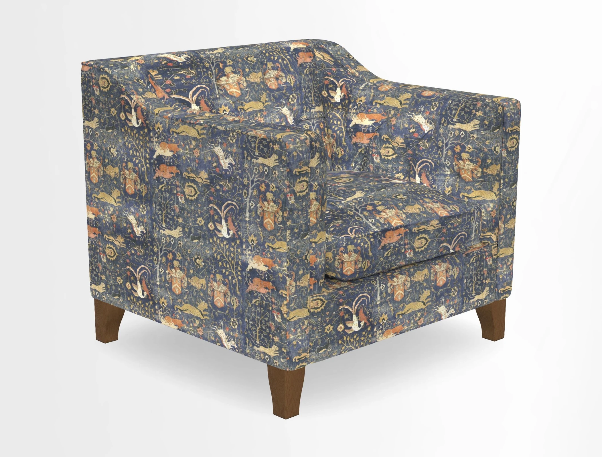 Haresfield Dipped Arm Chair in Two Tone Plain Biscuit