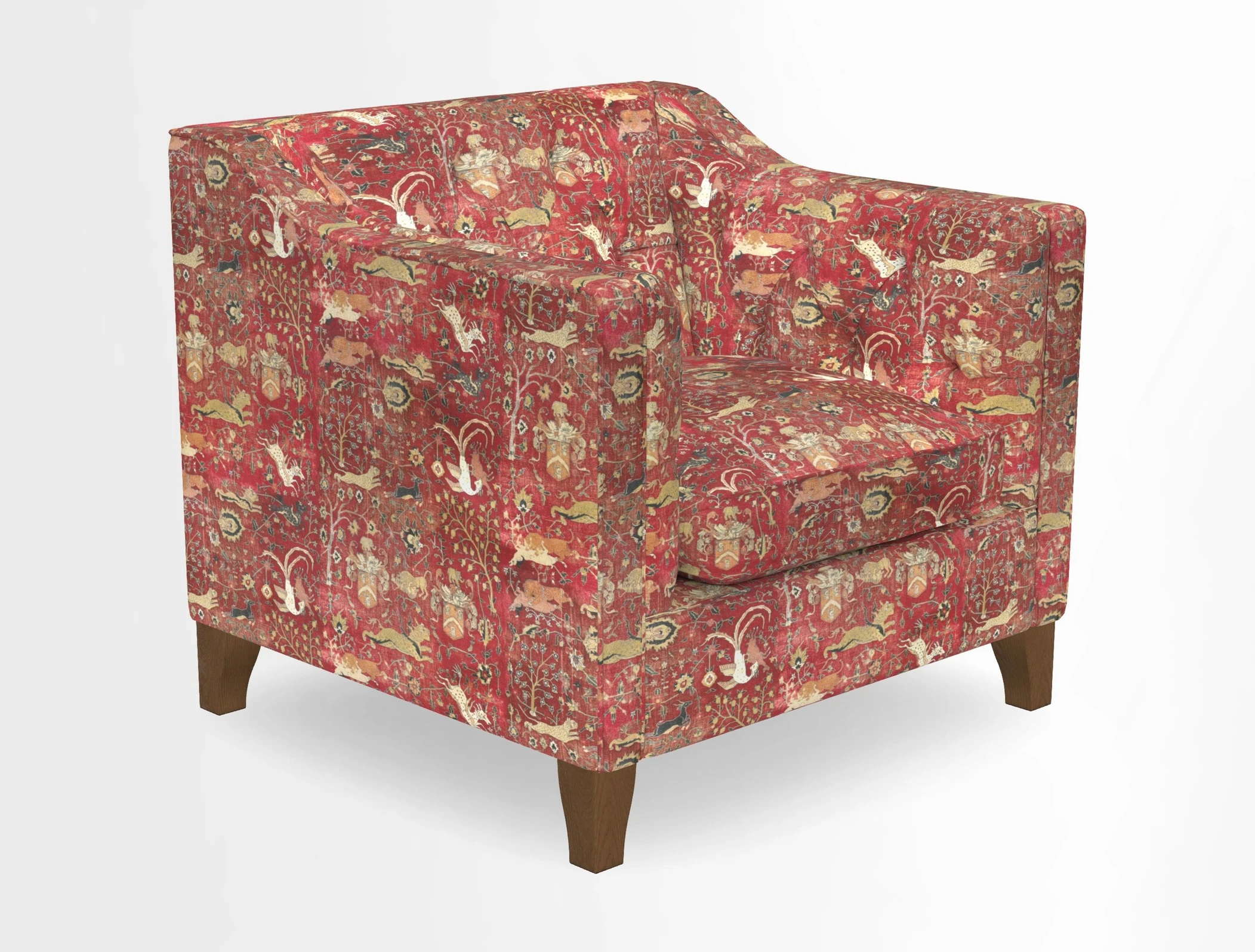 Haresfield Dipped Arm Chair in Two Tone Plain Biscuit