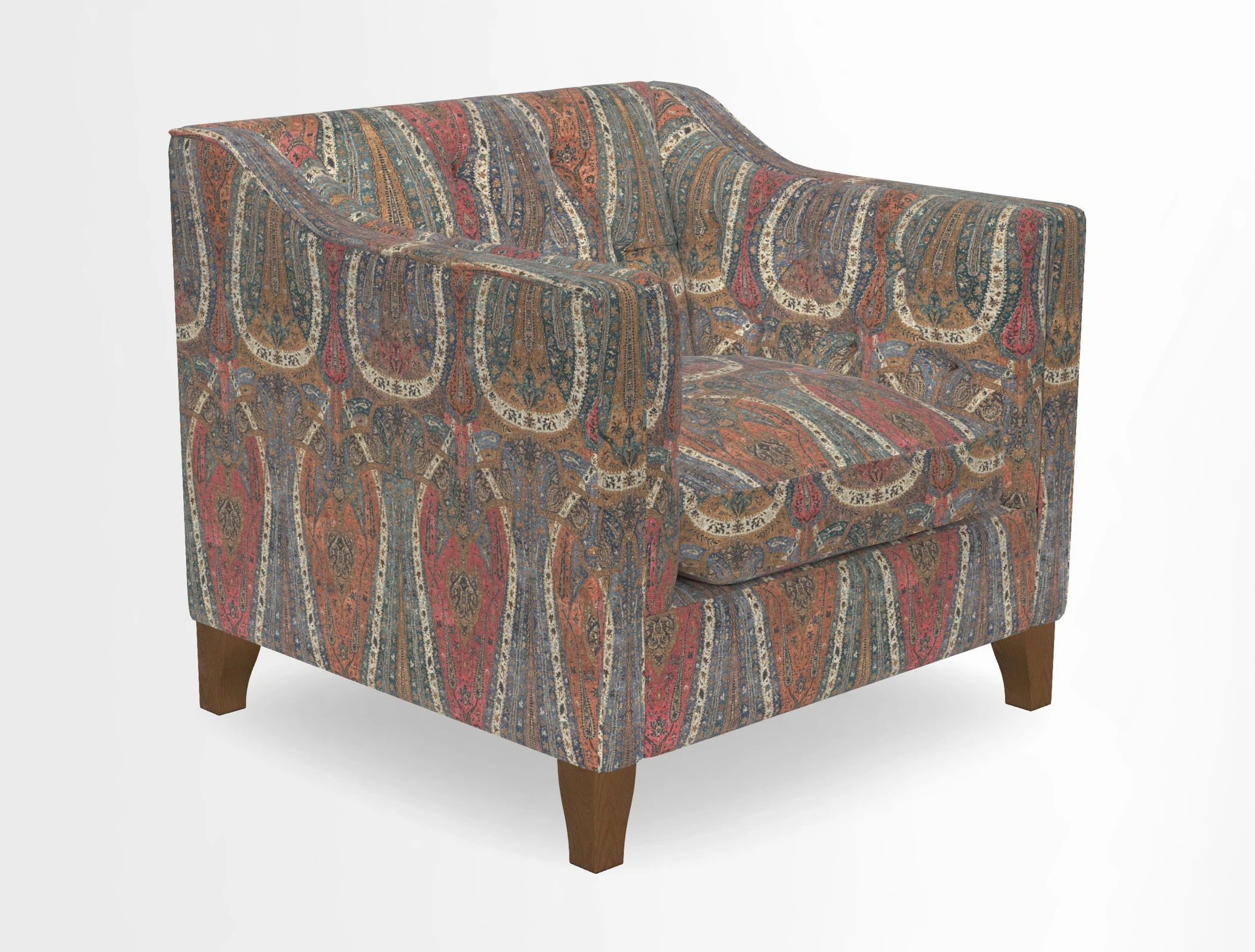 Haresfield Dipped Arm Chair in Two Tone Plain Biscuit