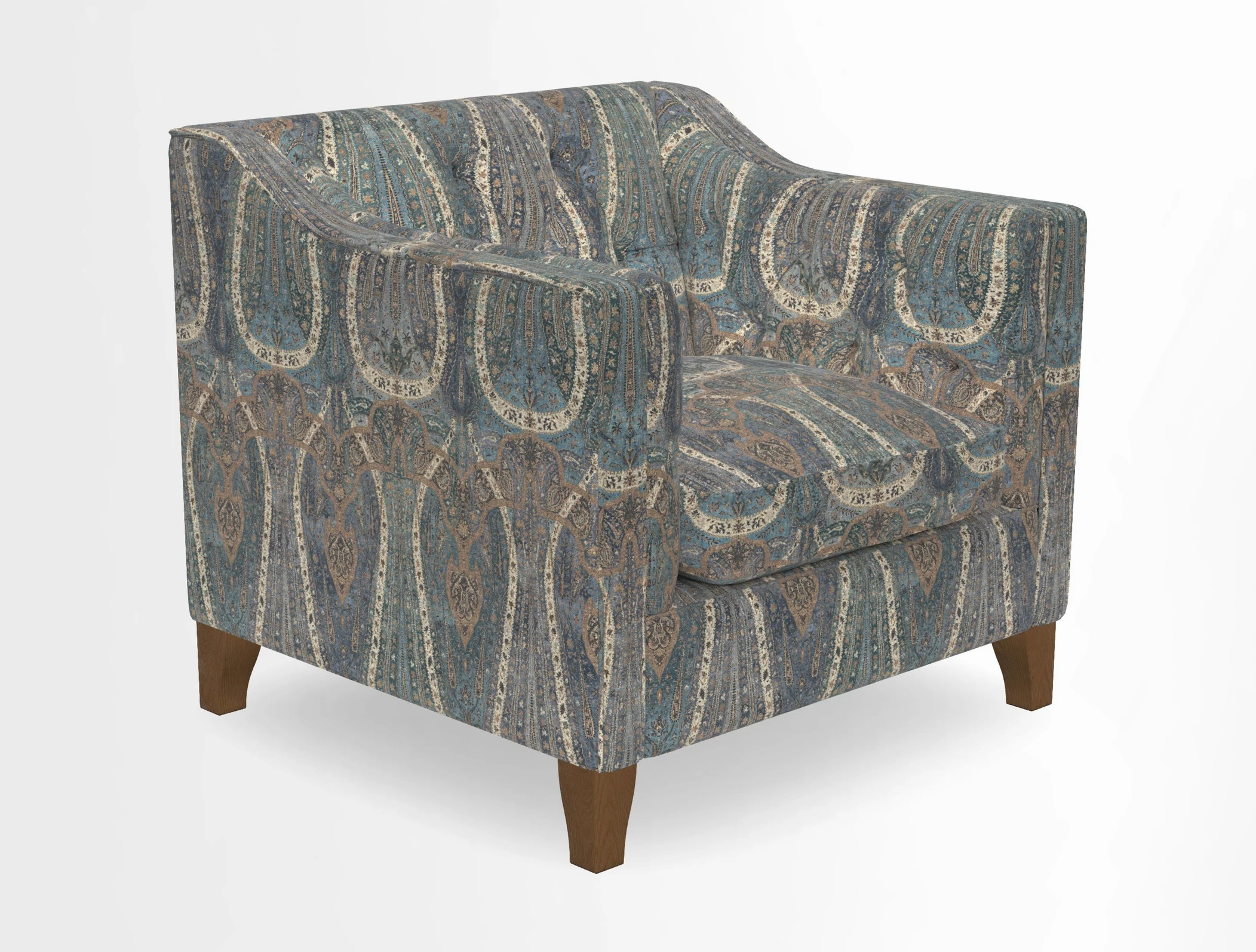 Haresfield Dipped Arm Chair in Two Tone Plain Biscuit