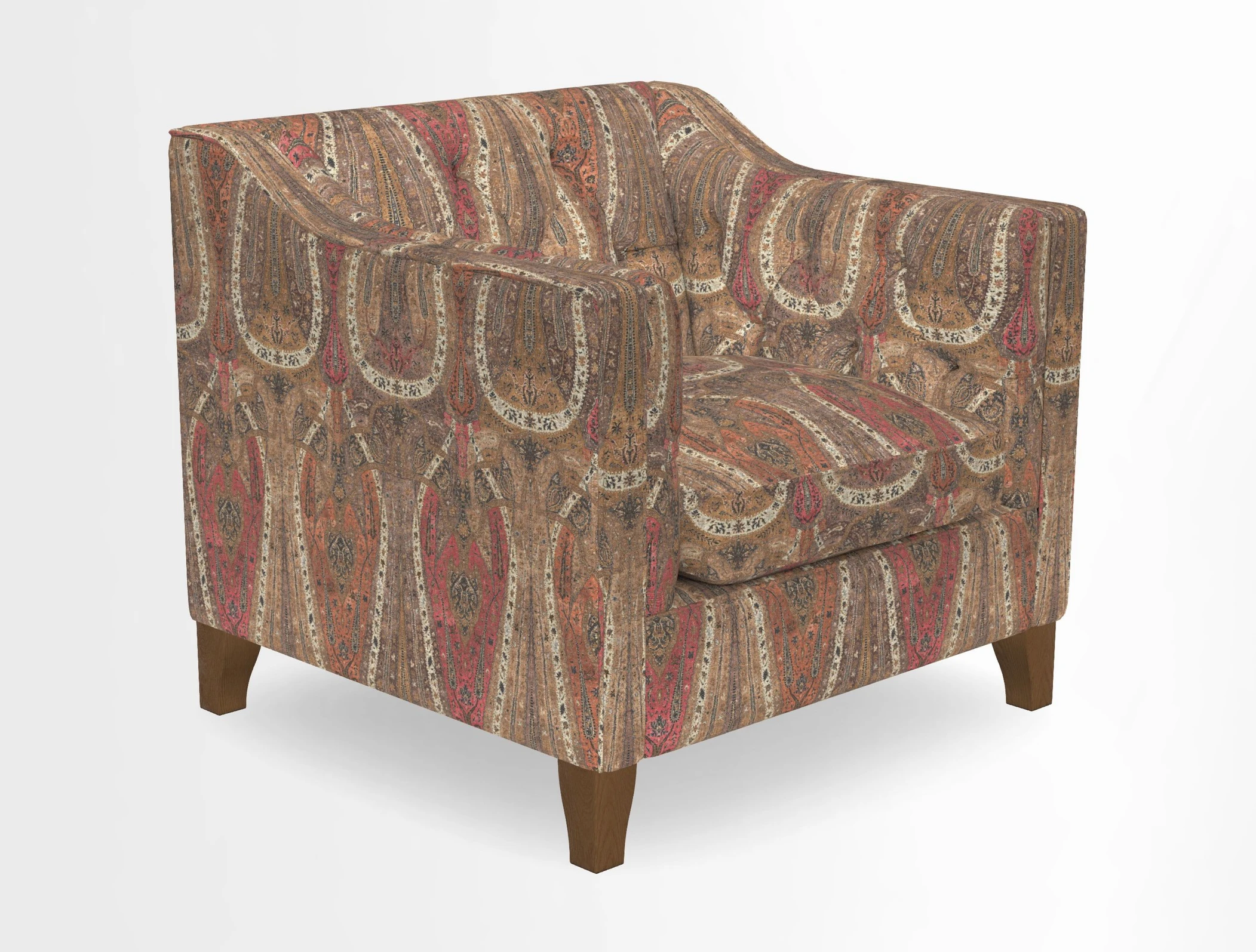 Haresfield Dipped Arm Chair in Two Tone Plain Biscuit