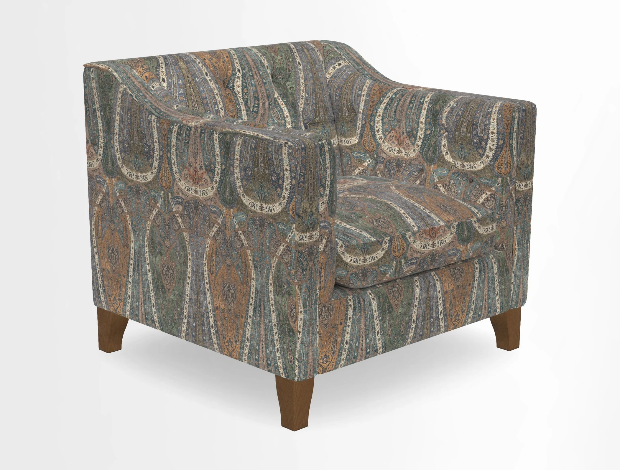 Haresfield Dipped Arm Chair in Two Tone Plain Biscuit