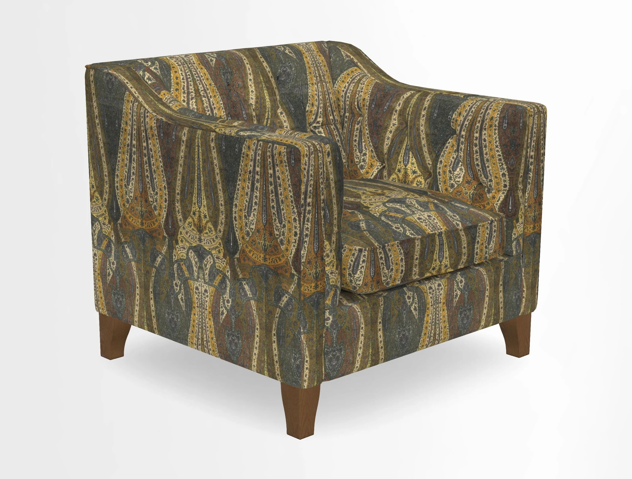 Haresfield Dipped Arm Chair in Two Tone Plain Biscuit