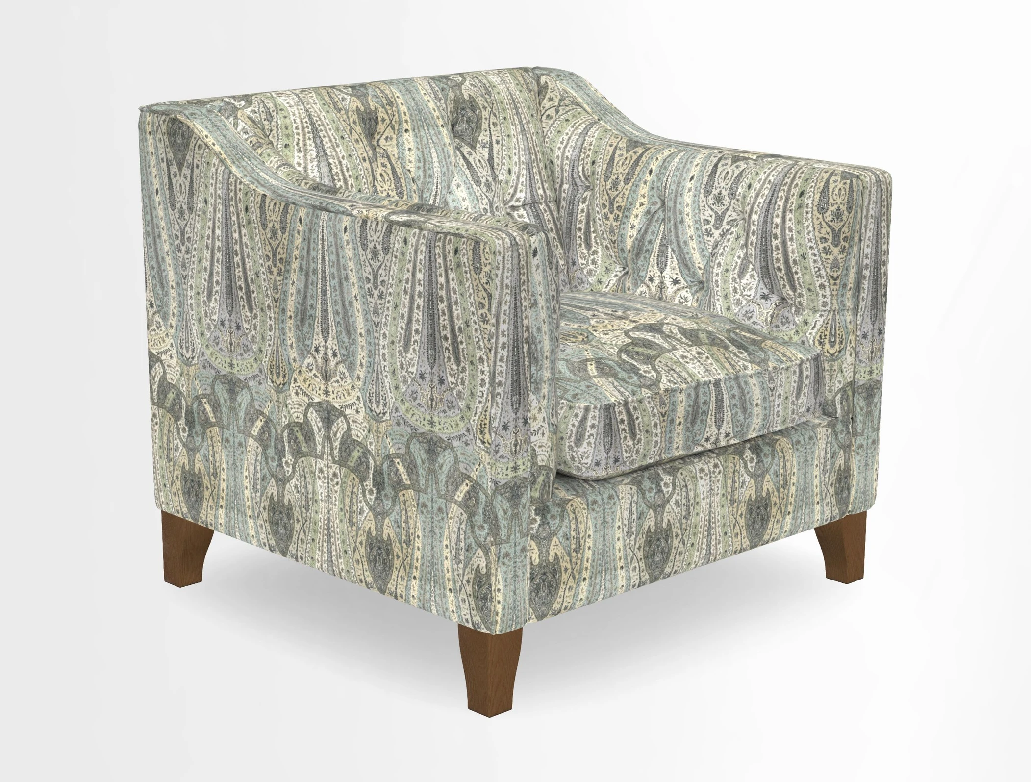 Haresfield Dipped Arm Chair in Two Tone Plain Biscuit