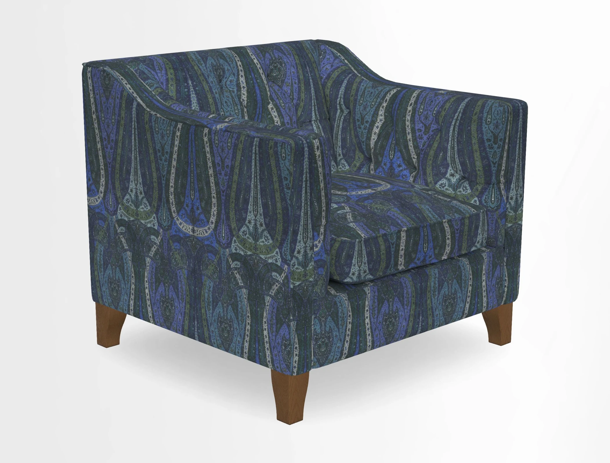 Haresfield Dipped Arm Chair in Two Tone Plain Biscuit