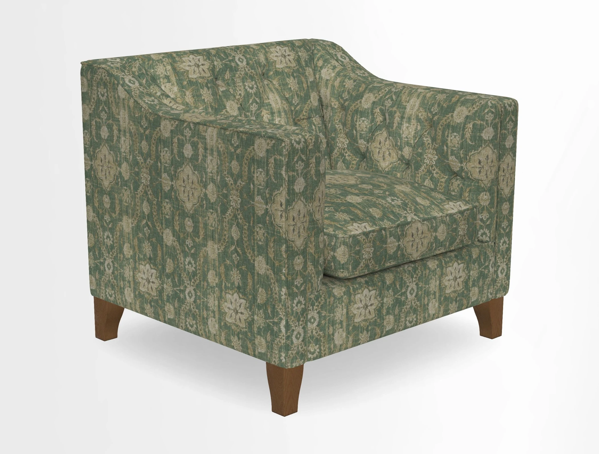 Haresfield Dipped Arm Chair in Two Tone Plain Biscuit