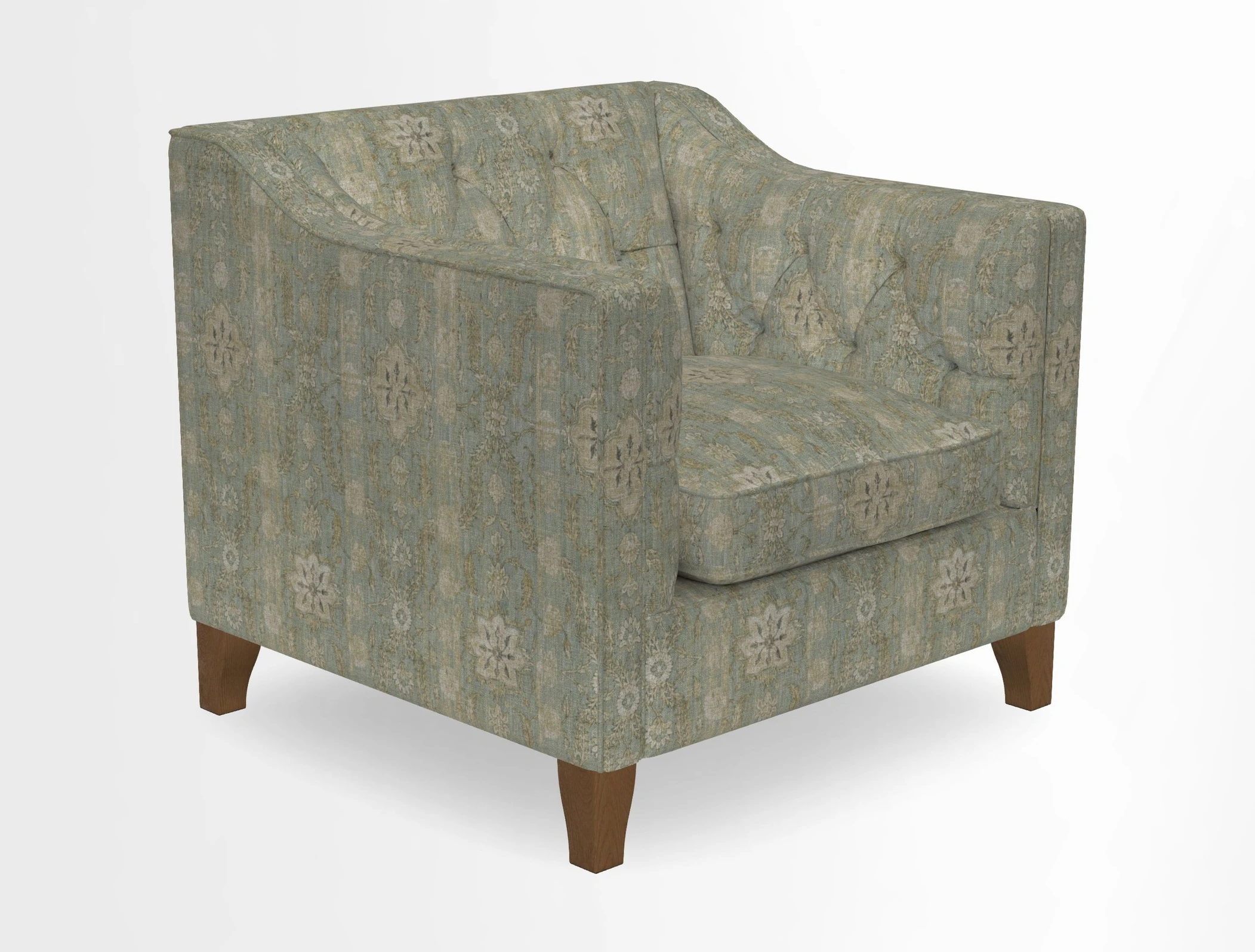 Haresfield Dipped Arm Chair in Two Tone Plain Biscuit