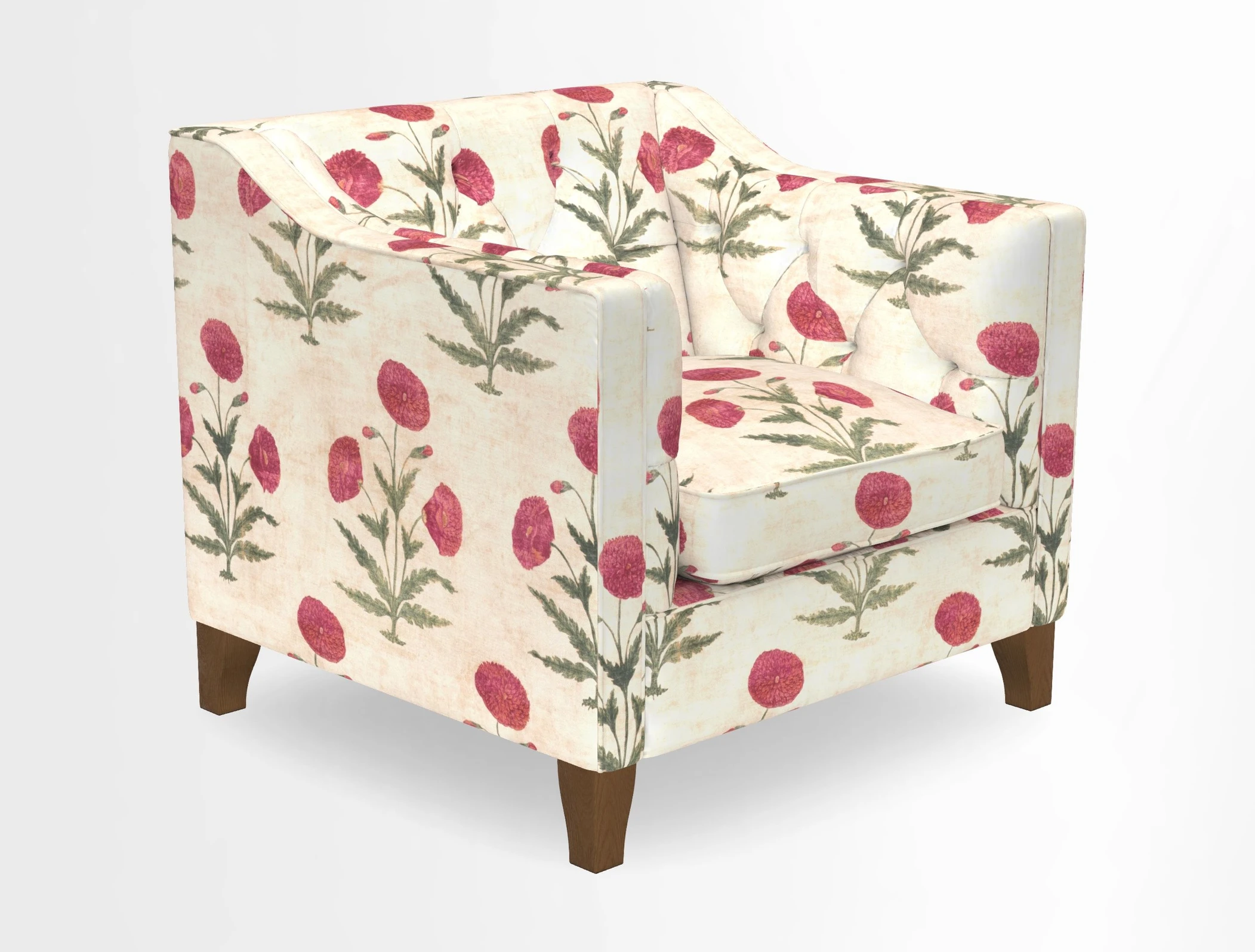 Haresfield Dipped Arm Chair in Two Tone Plain Biscuit