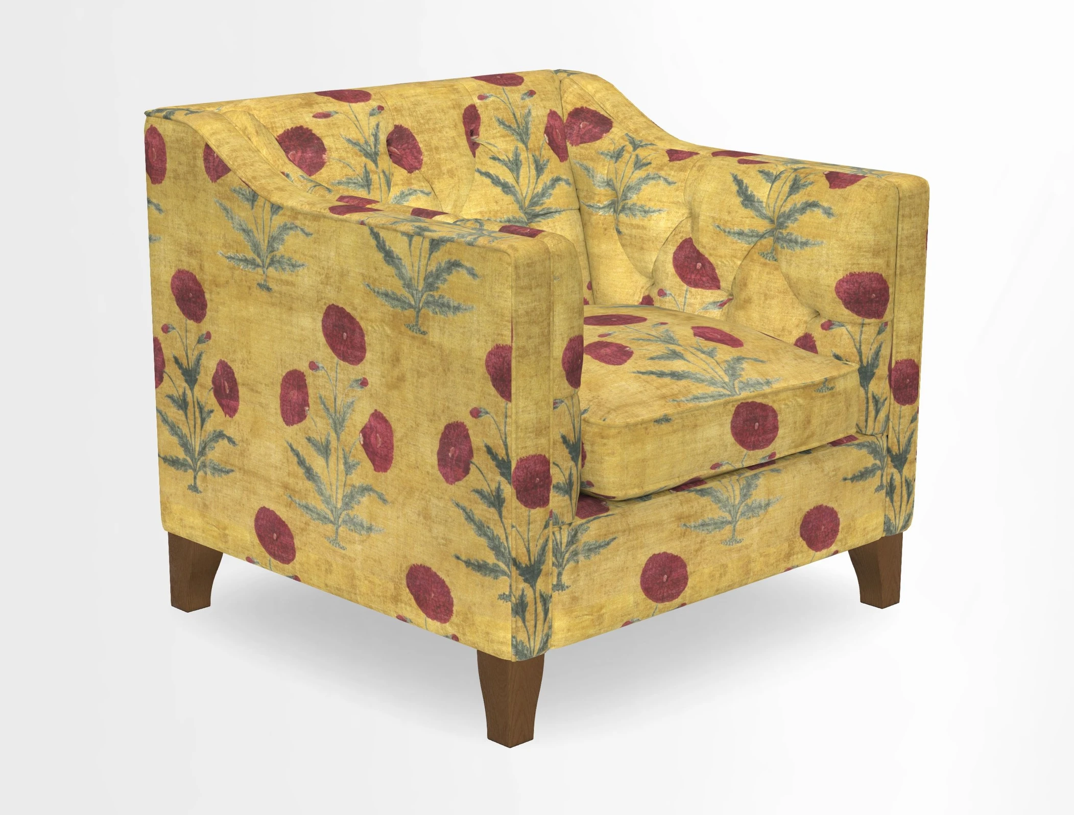 Haresfield Dipped Arm Chair in Two Tone Plain Biscuit