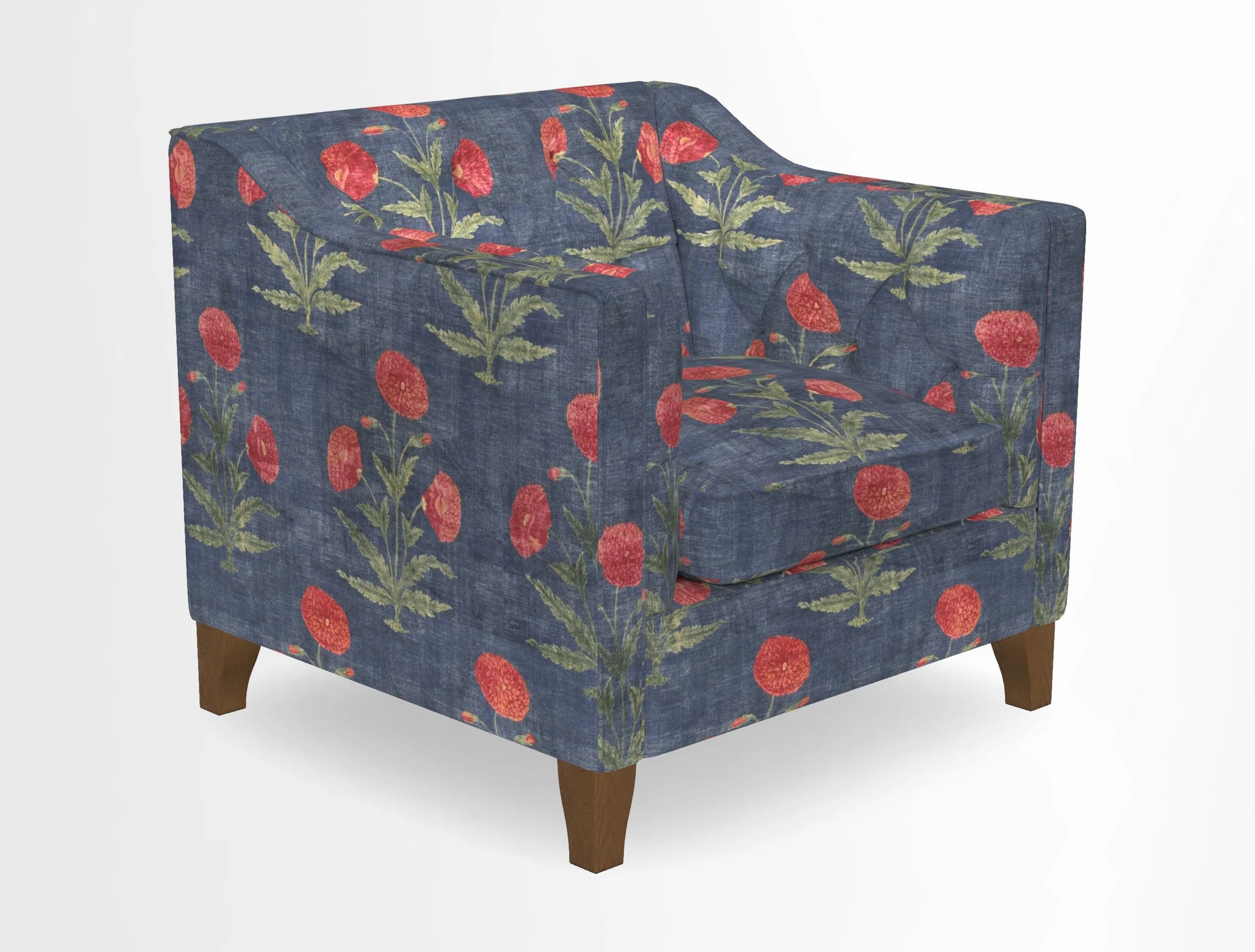 Haresfield Dipped Arm Chair in Two Tone Plain Biscuit