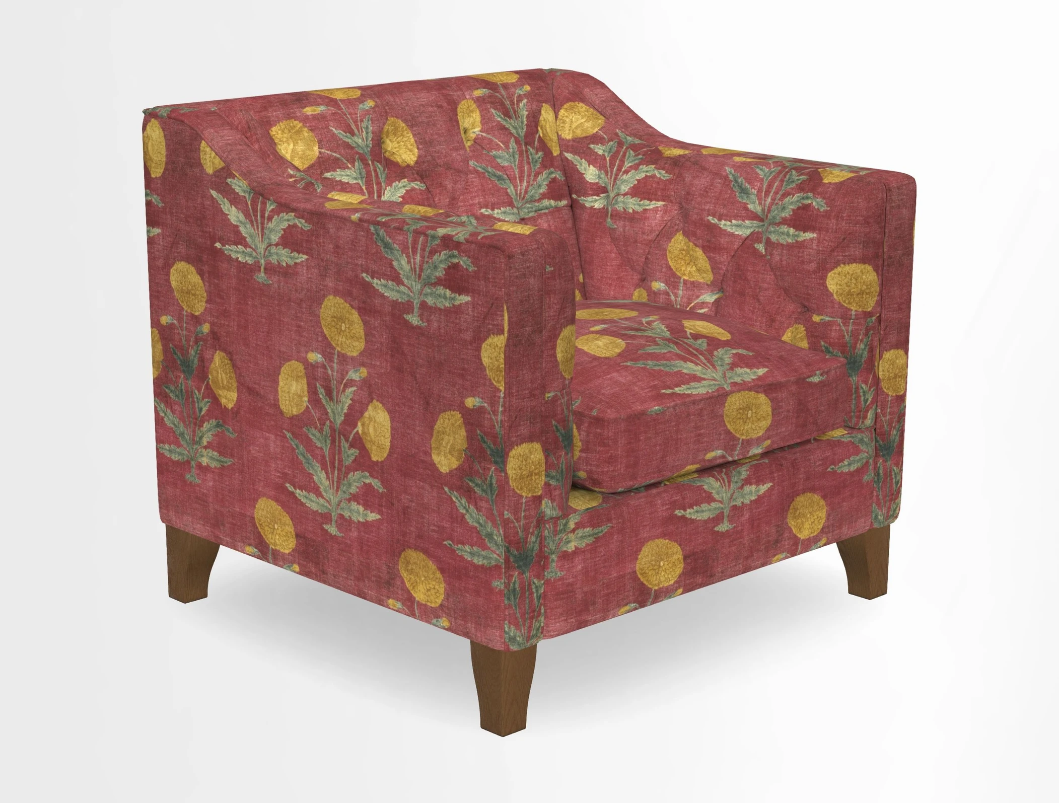 Haresfield Dipped Arm Chair in Two Tone Plain Biscuit