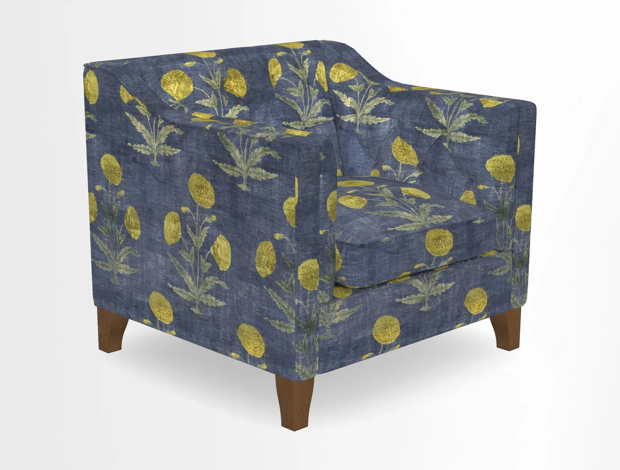 Haresfield Dipped Arm Chair in Two Tone Plain Biscuit