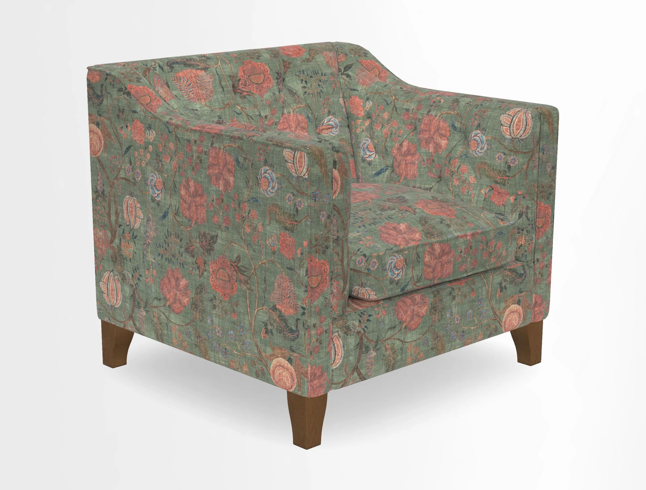 Haresfield Dipped Arm Chair in Two Tone Plain Biscuit