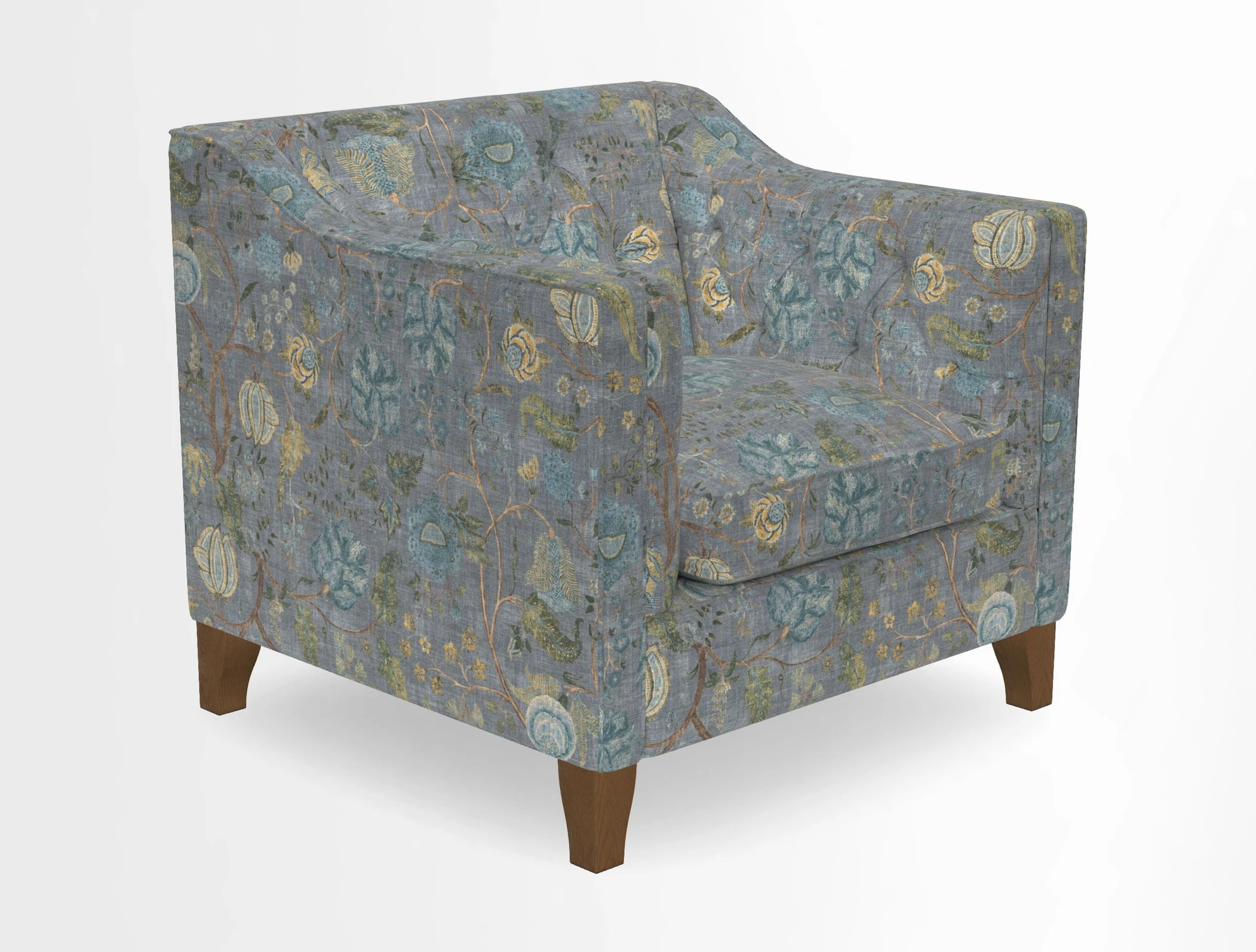 Haresfield Dipped Arm Chair in Two Tone Plain Biscuit
