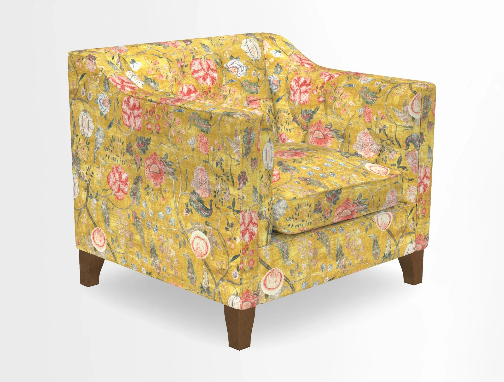 Haresfield Dipped Arm Chair in Two Tone Plain Biscuit