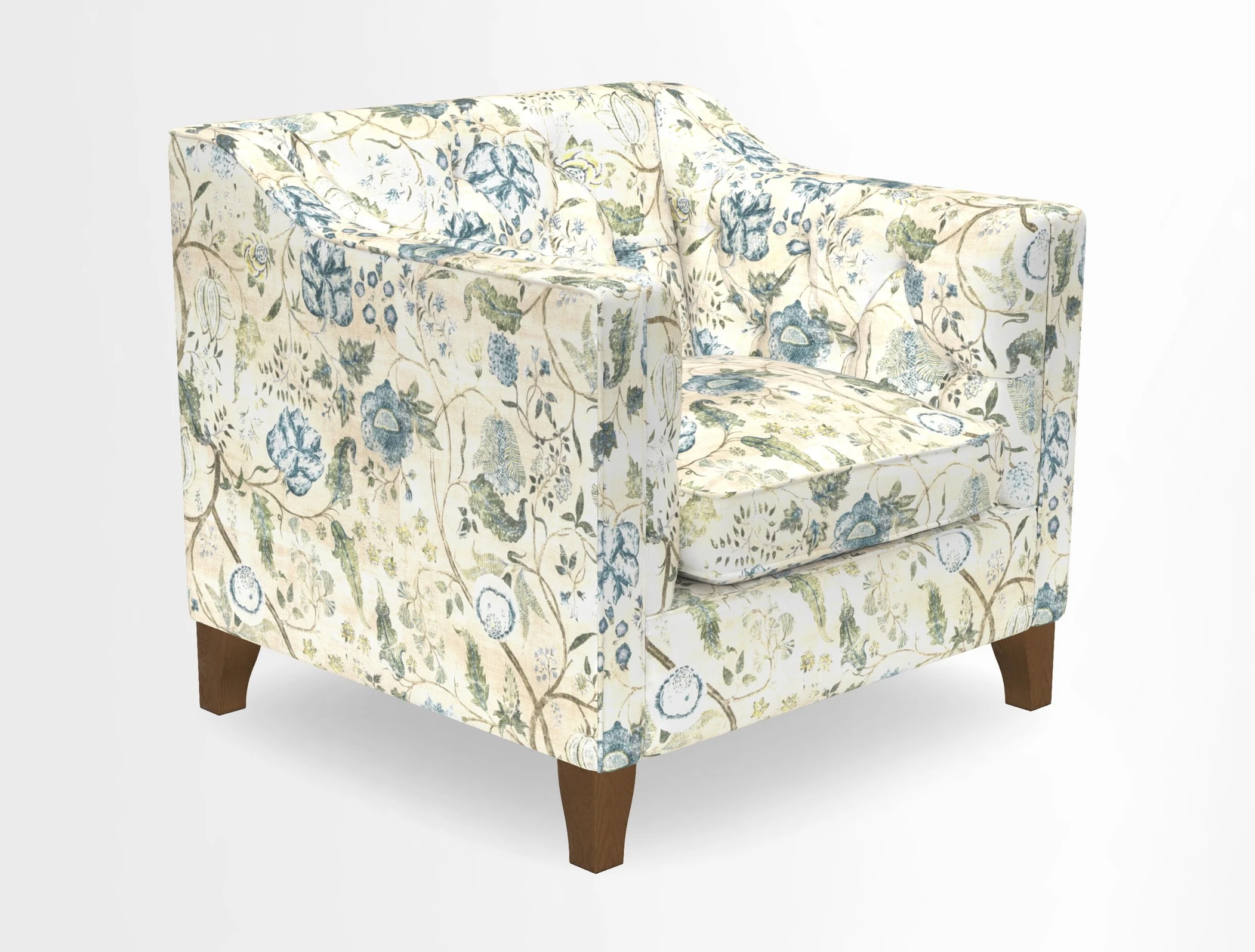 Haresfield Dipped Arm Chair in Two Tone Plain Biscuit