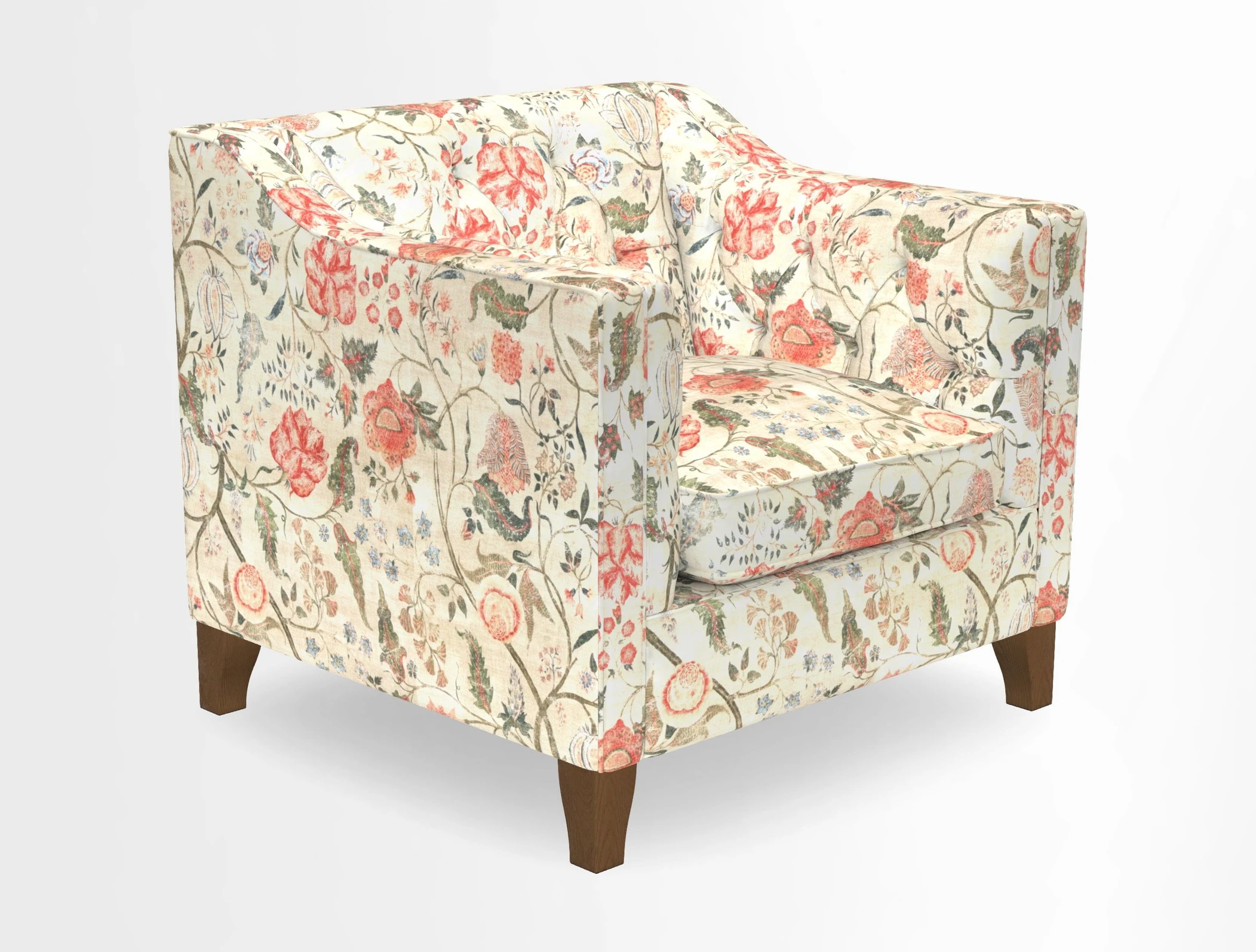 Haresfield Dipped Arm Chair in Two Tone Plain Biscuit