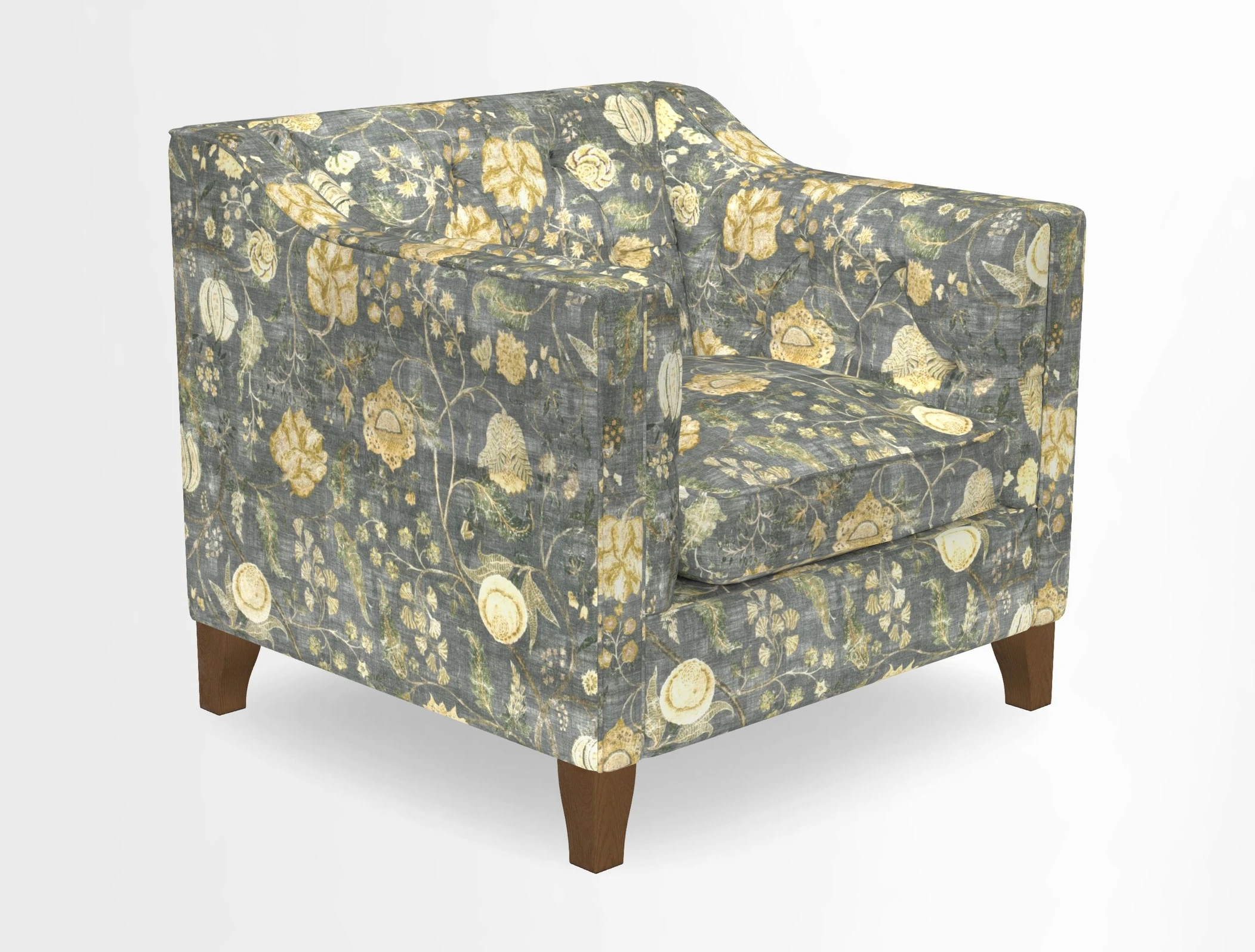 Haresfield Dipped Arm Chair in Two Tone Plain Biscuit