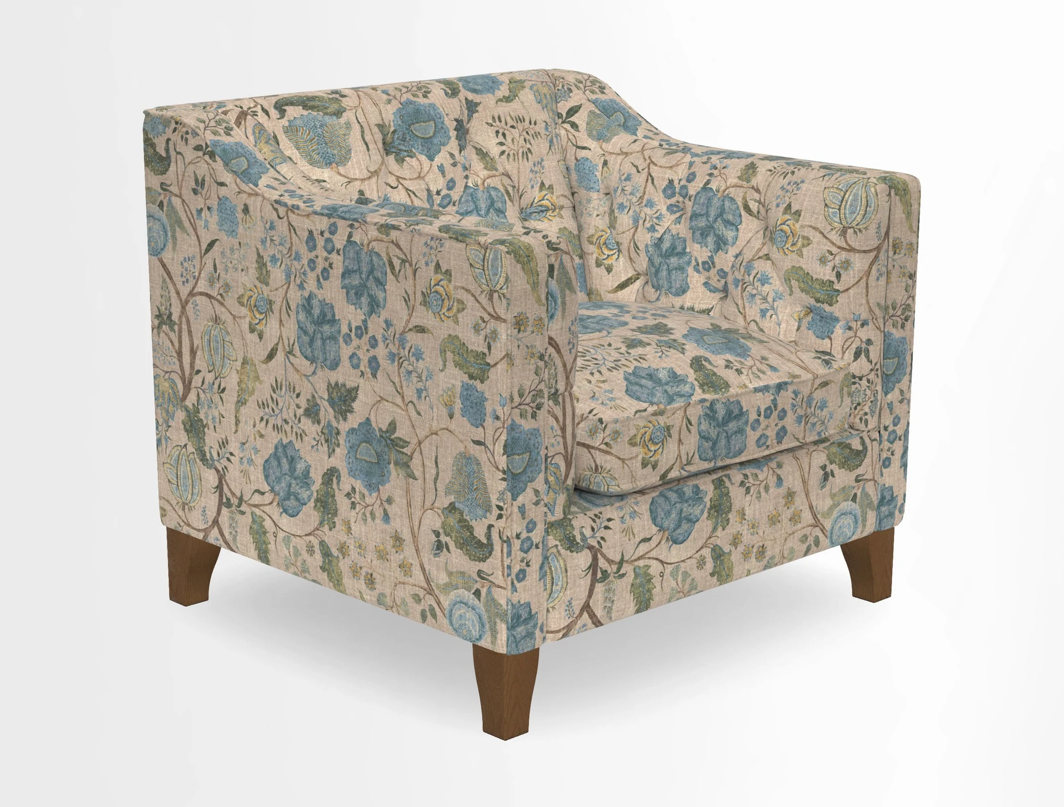 Haresfield Dipped Arm Chair in Two Tone Plain Biscuit