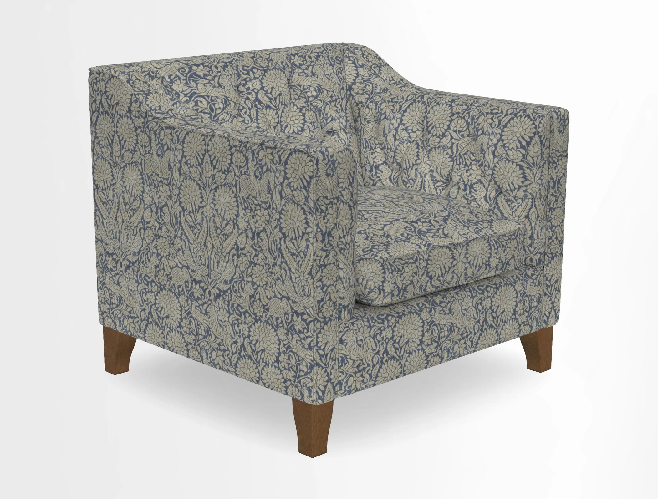 Haresfield Dipped Arm Chair in Two Tone Plain Biscuit
