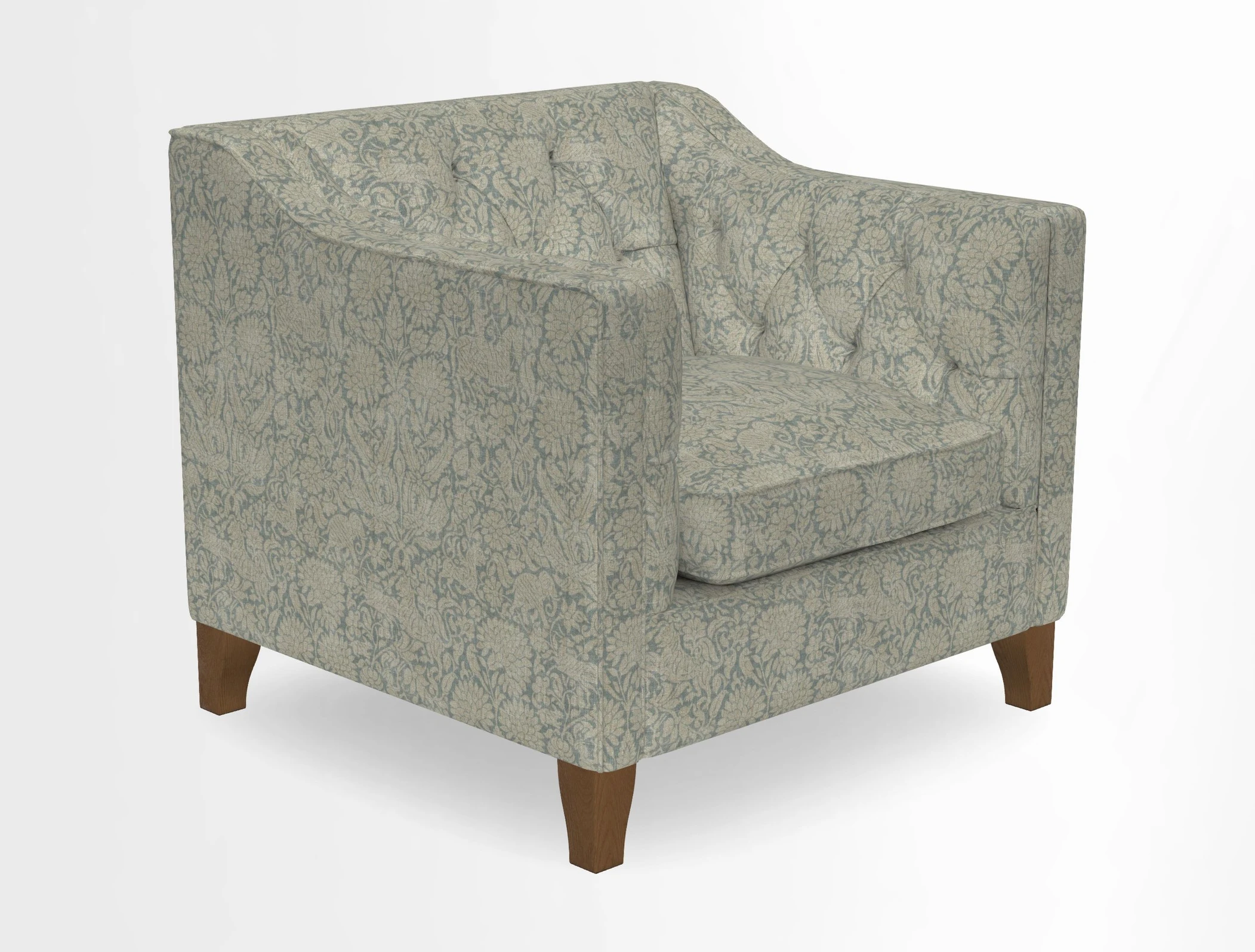 Haresfield Dipped Arm Chair in Two Tone Plain Biscuit